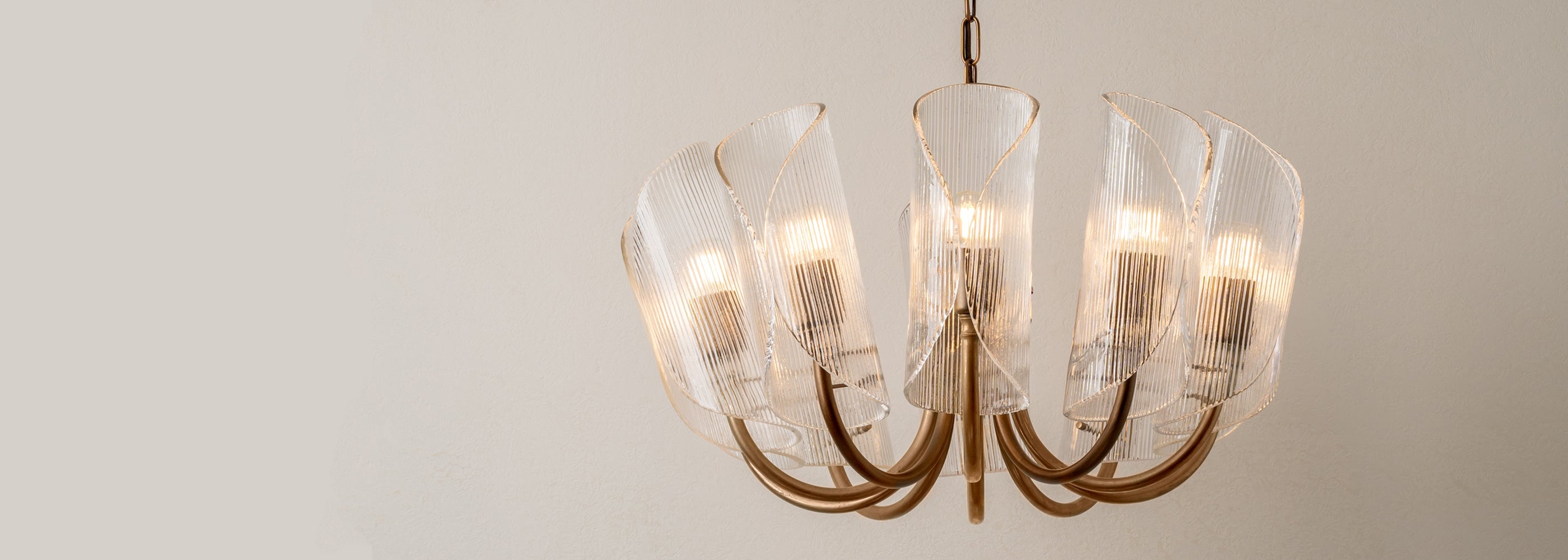 Vintage brass chandeliers