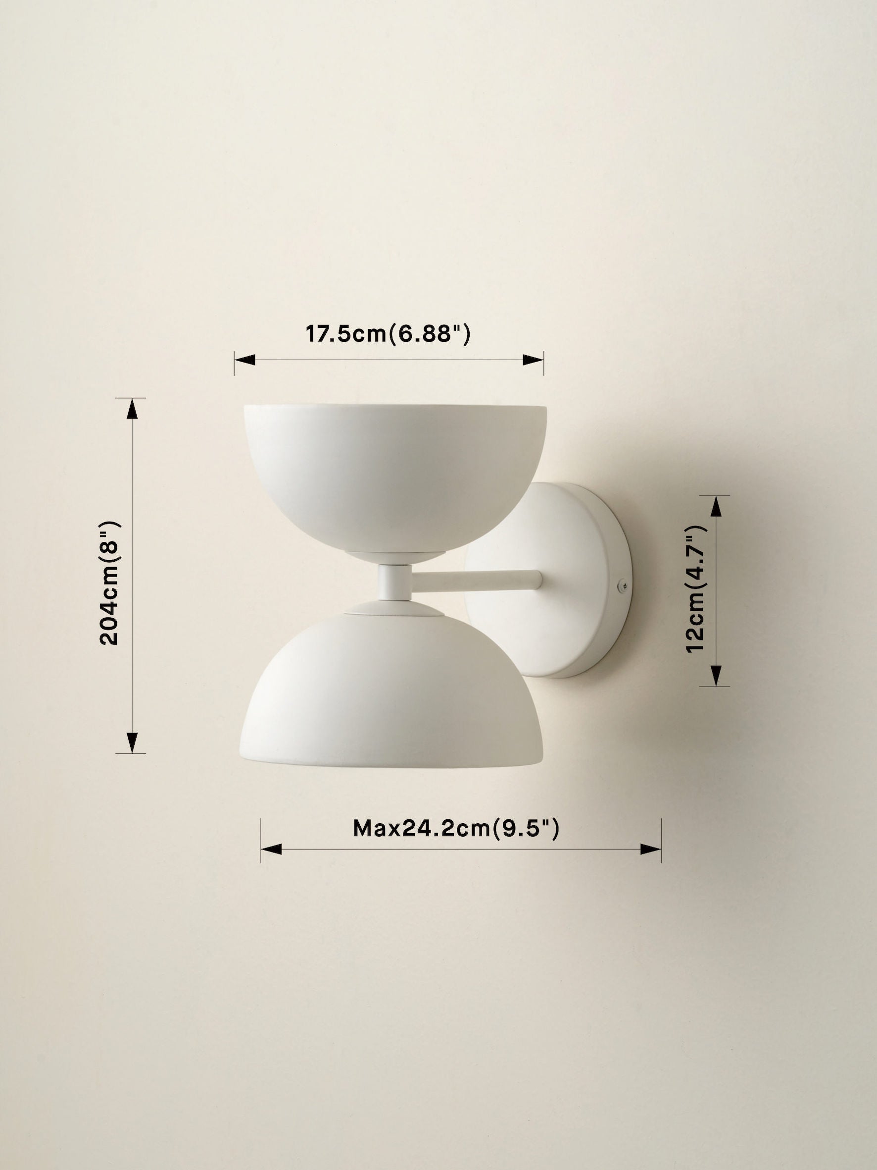 Ruzo - 2 light warm white and porcelain wall light | Wall Light | Lights & Lamps | UK | Modern Affordable Designer Lighting