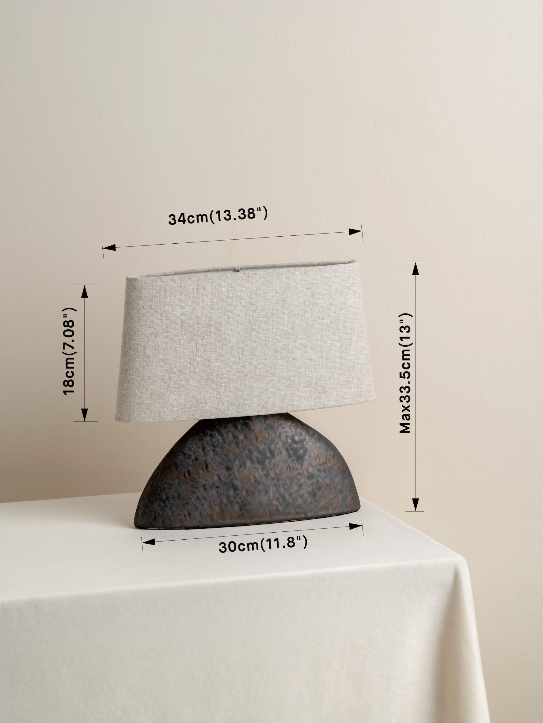 Pitti - bronze ceramic table lamp | Table Lamp | Lights & Lamps | UK