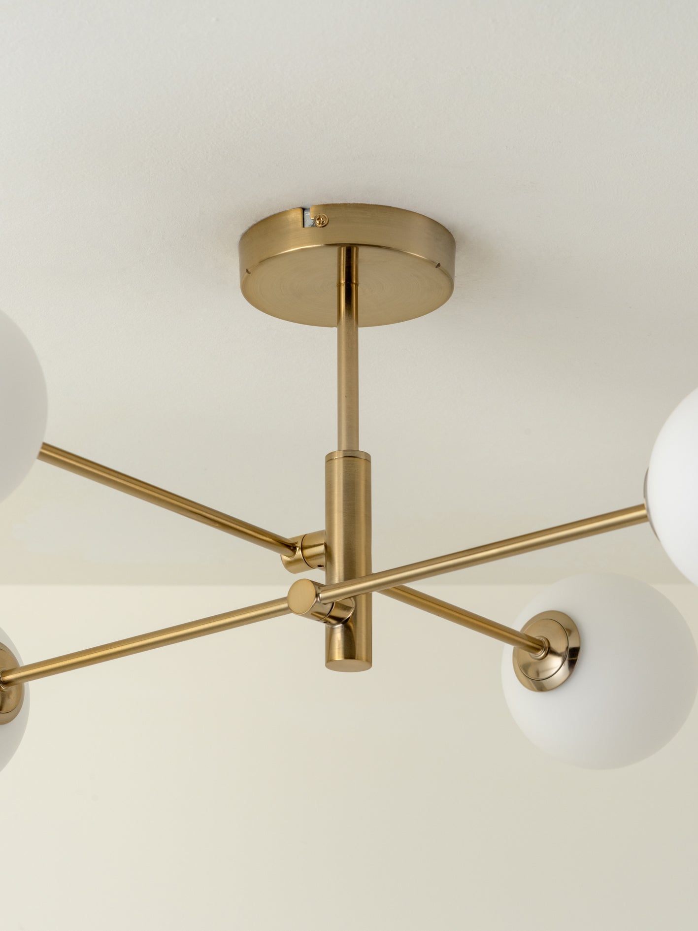 Chelso - 4 light brass and opal flush | Ceiling Light | Lights & Lamps | UK | Modern Affordable Designer Lighting