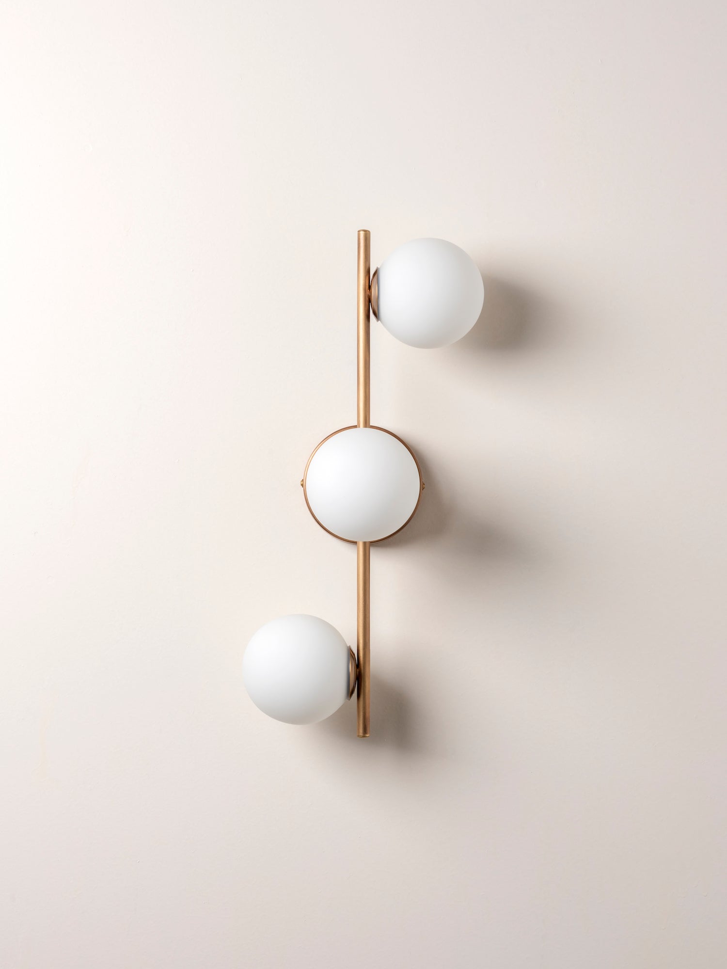 Coro - 3 light aged brass and opal ceiling / wall | Ceiling Light | Lights & Lamps | UK | Modern Affordable Designer Lighting