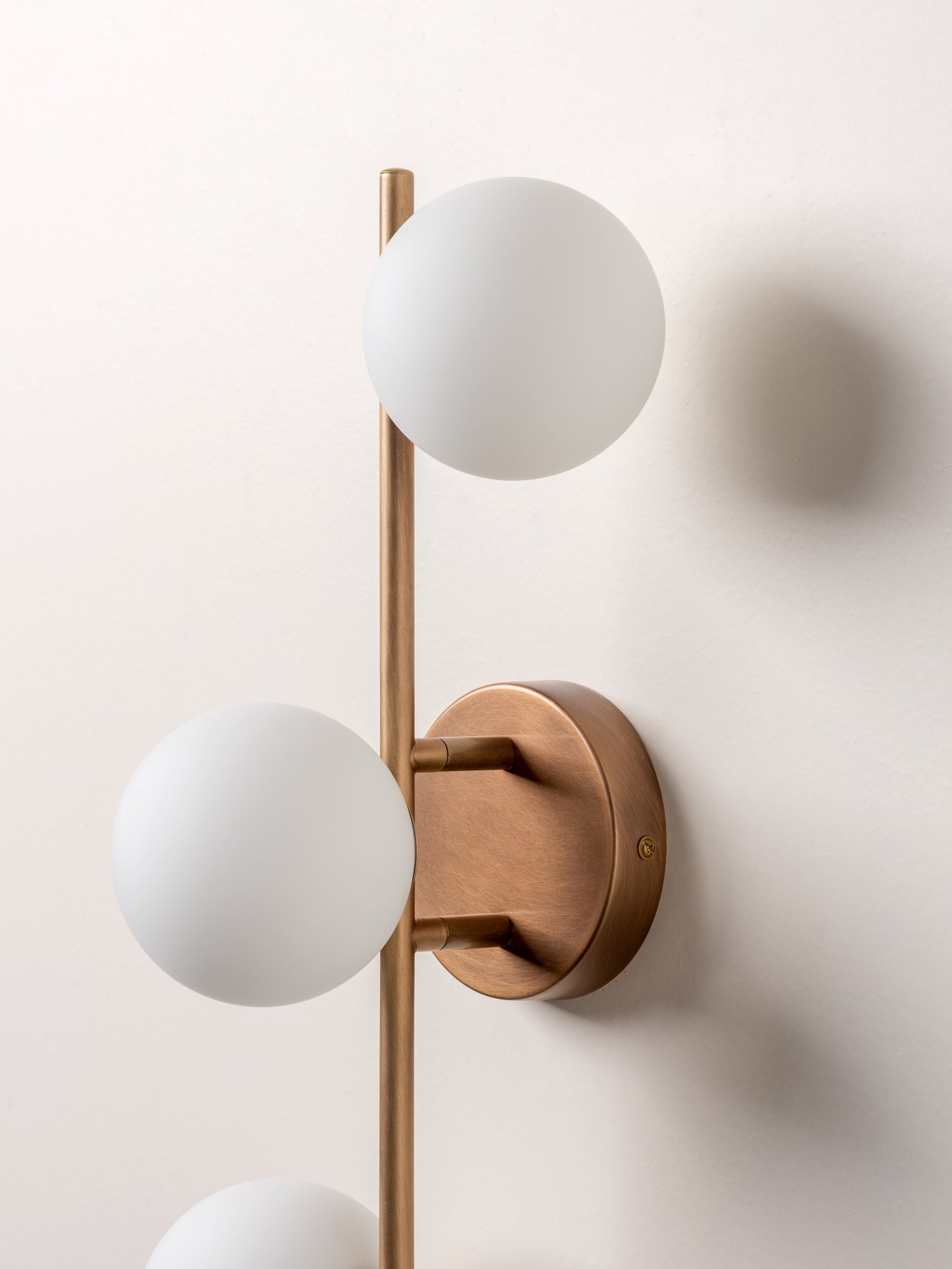 Coro - 3 light aged brass and opal ceiling / wall | Ceiling Light | Lights & Lamps | UK | Modern Affordable Designer Lighting