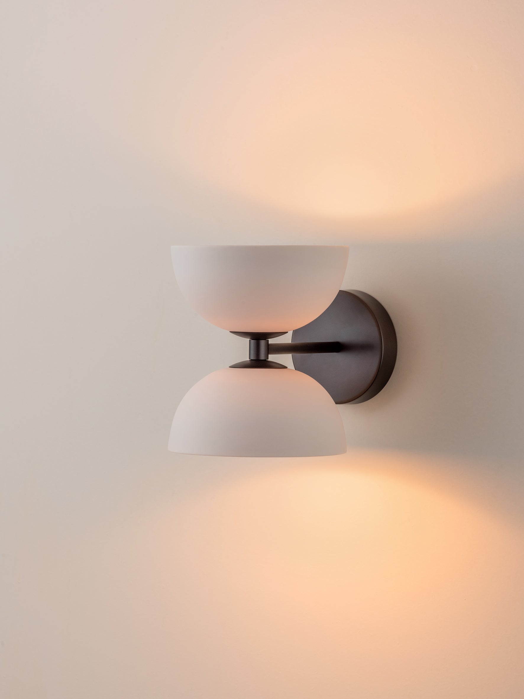 Ruzo - 2 light bronze and porcelain wall light | Wall Light | Lights & Lamps | UK | Modern Affordable Designer Lighting