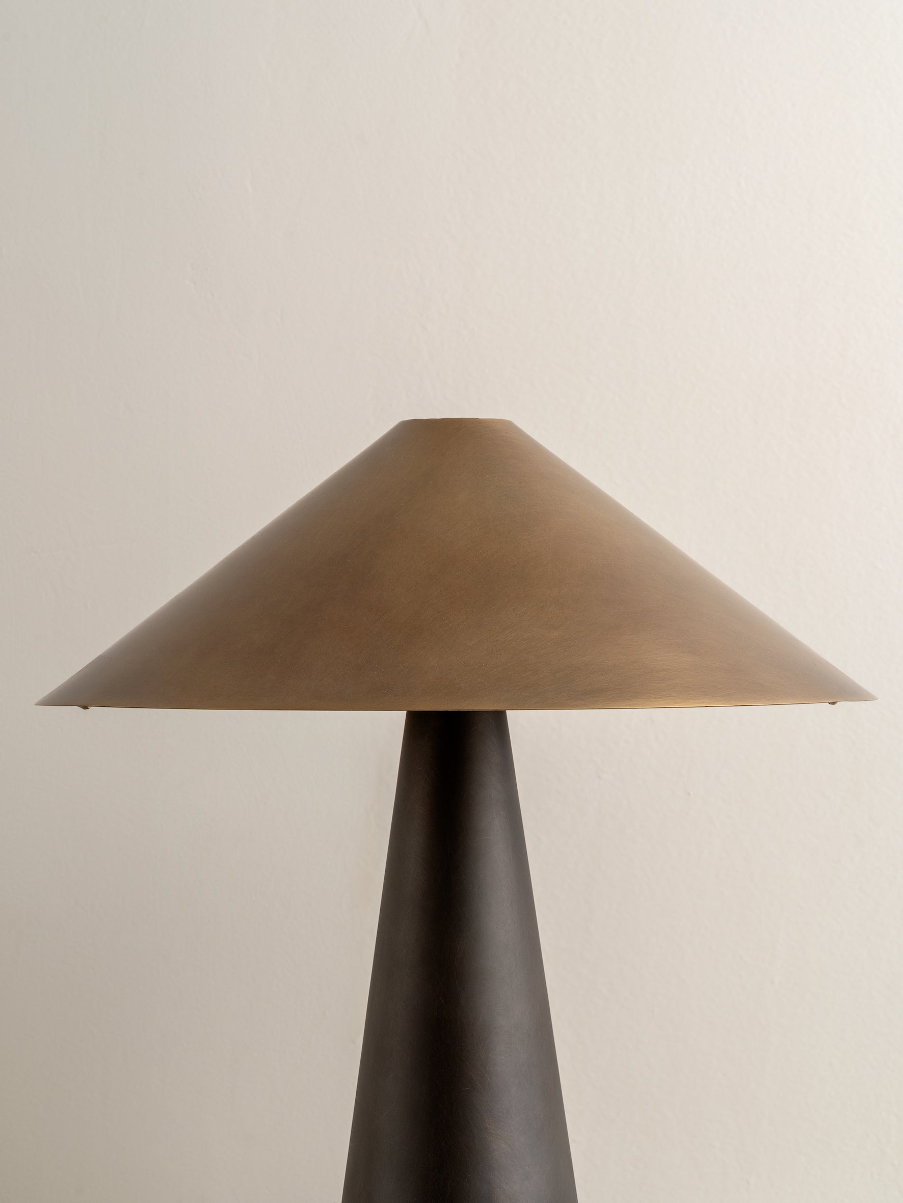 Orta - aged brass and bronze cone table lamp | Table Lamp | Lights & Lamps | UK | Modern Affordable Designer Lighting