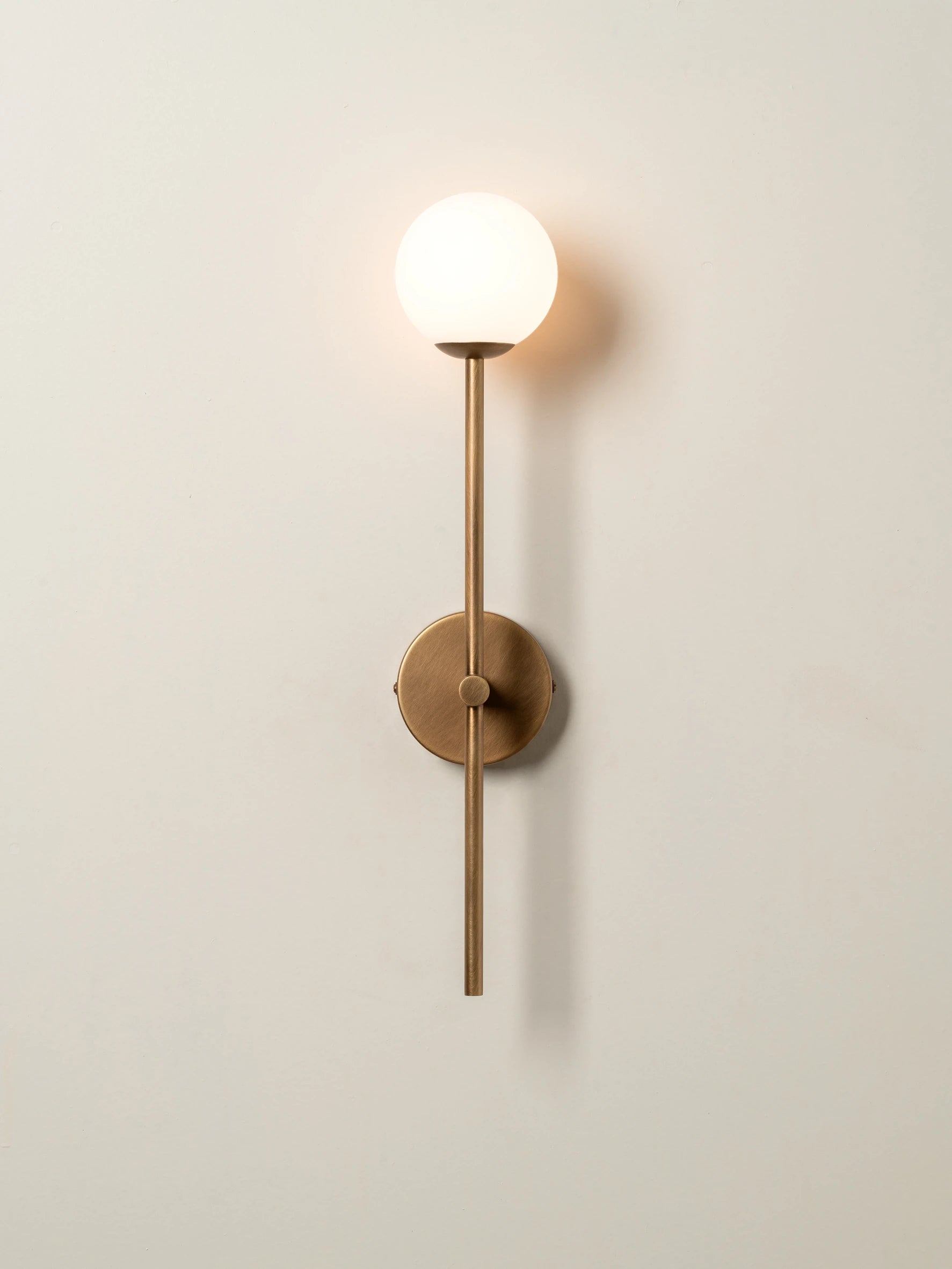 Chelso - aged brass and opal wall light | Wall Light | Lights & Lamps | UK | Modern Affordable Designer Lighting