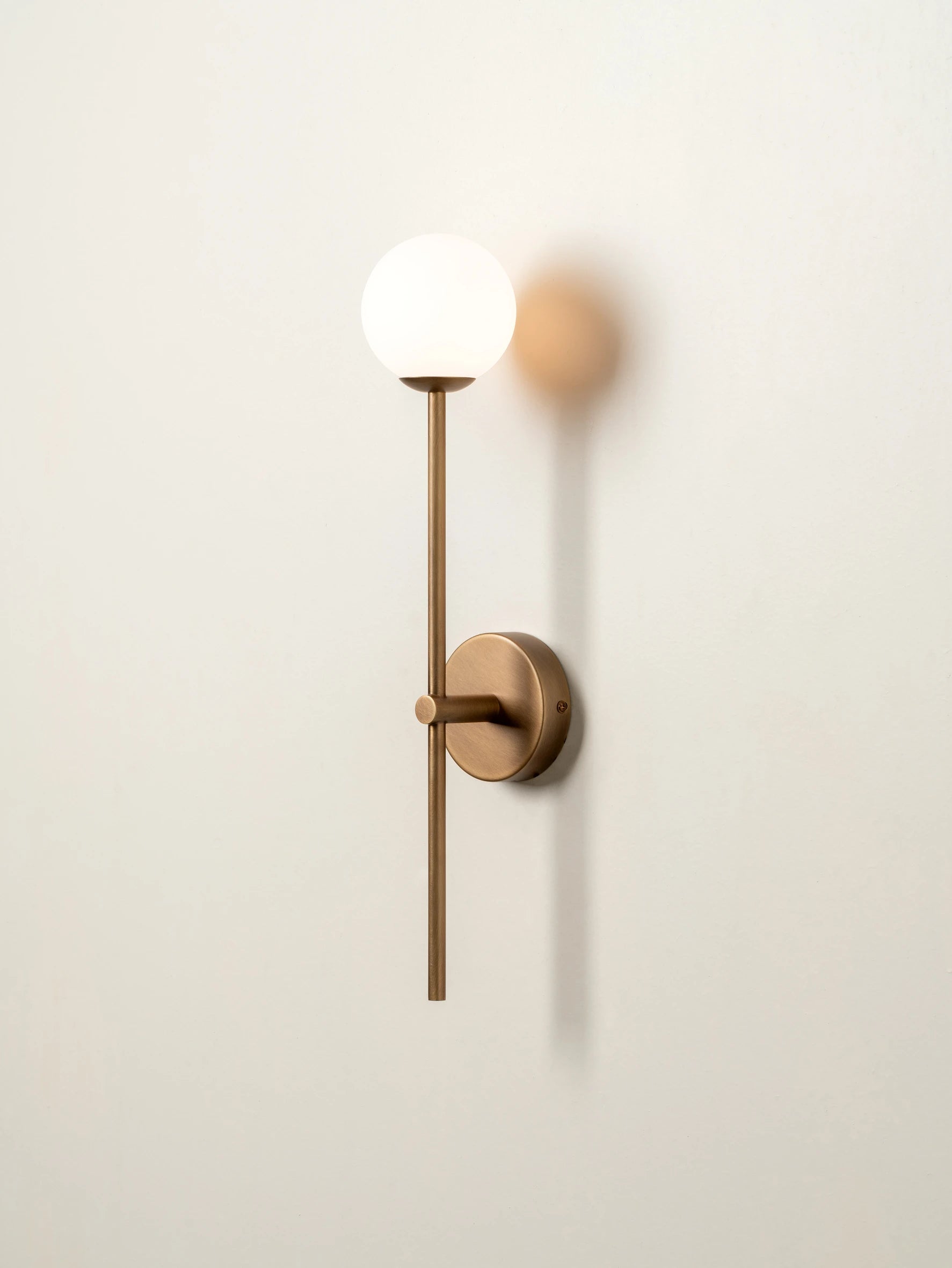 Chelso - aged brass and opal wall light | Wall Light | Lights & Lamps | UK | Modern Affordable Designer Lighting