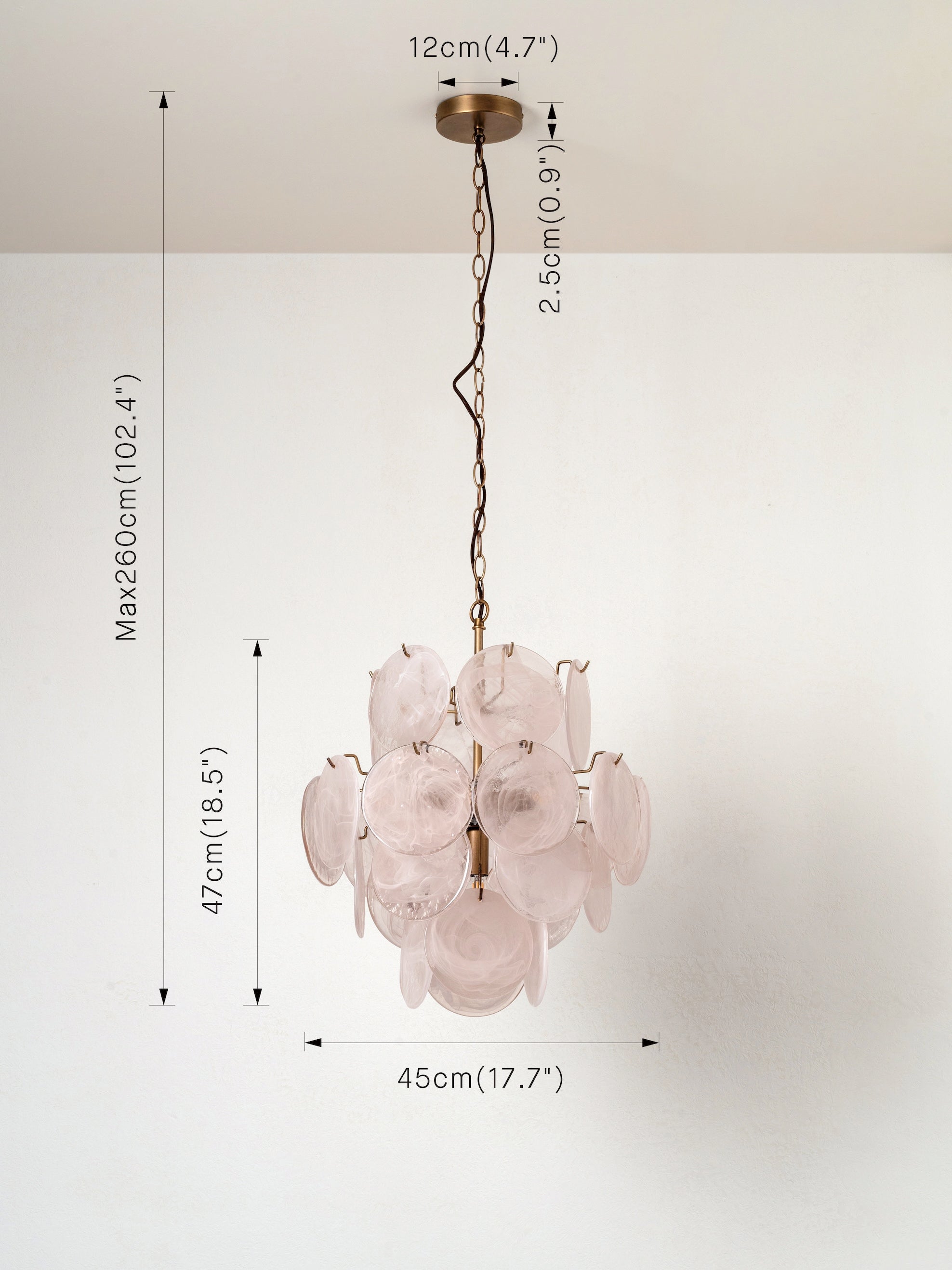 Arluno taupe chandelier | Ceiling light | Lights & Lamps | UK | Modern Affordable Designer Lighting