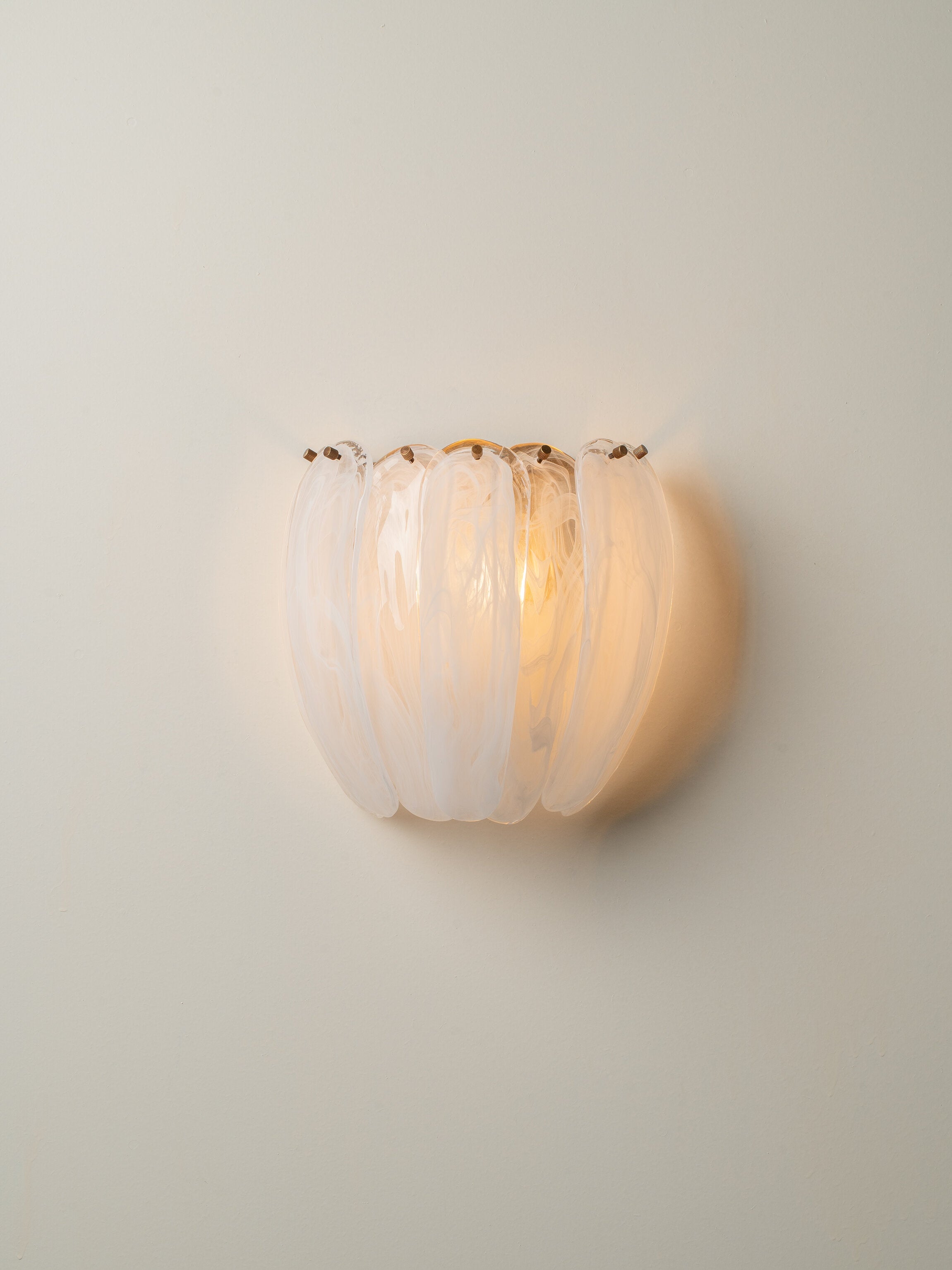 Astera – alabaster curved glass wall light | Wall light | lights & lamps | Modern affordable designer lighting