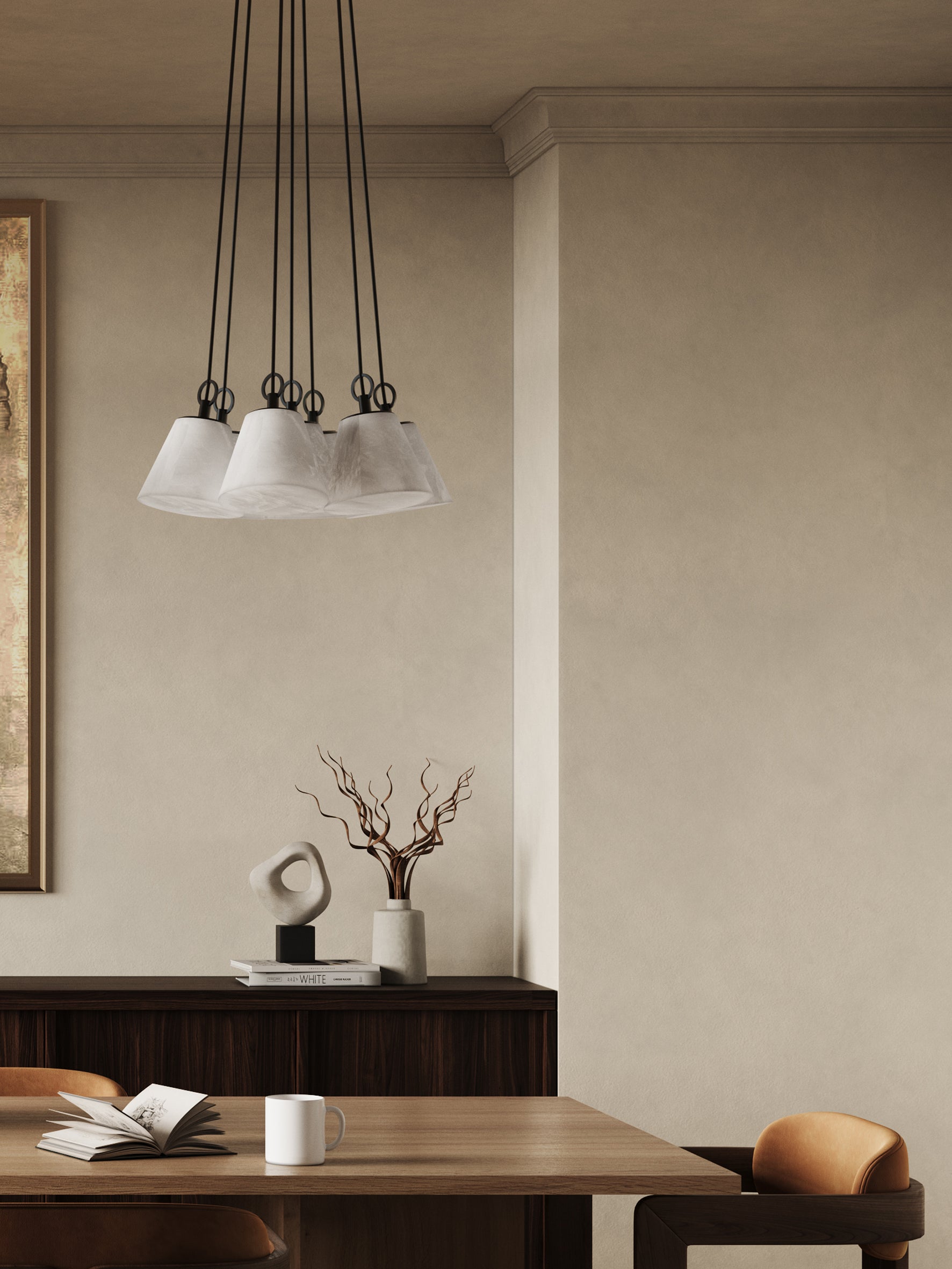 Alba 7 light pendant