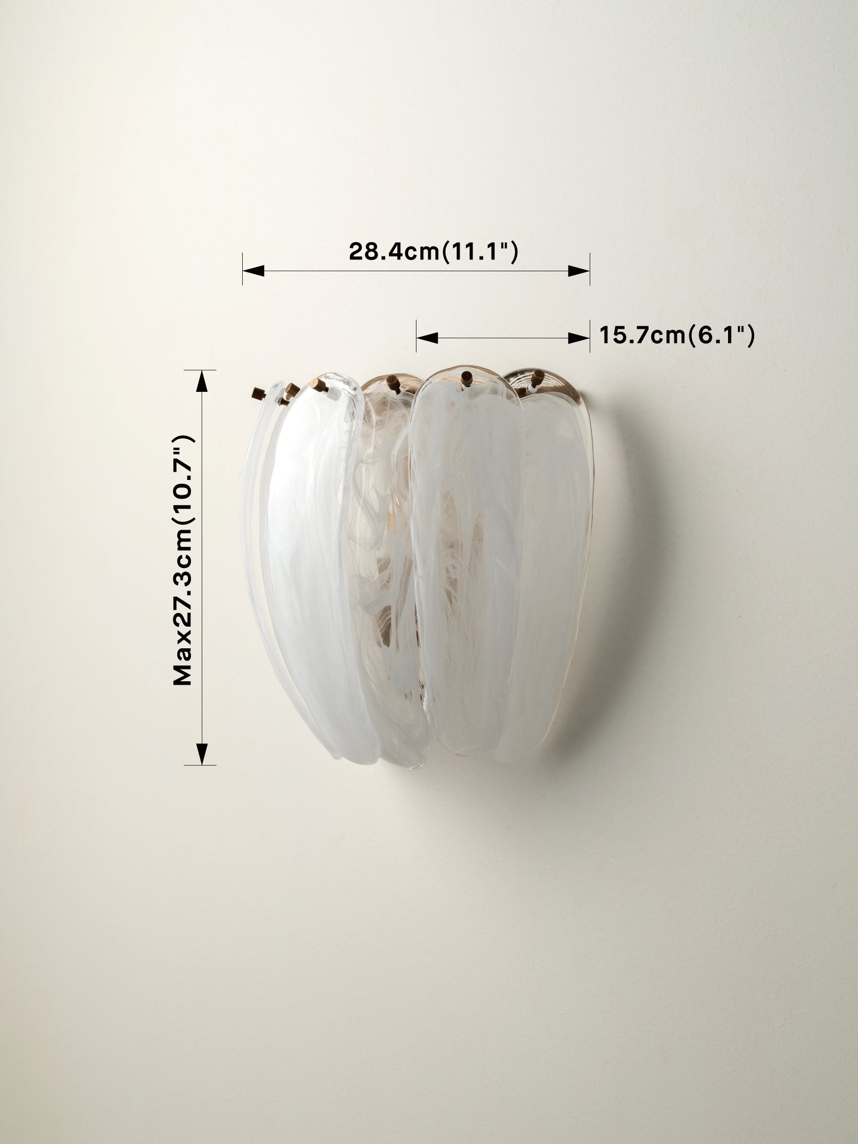 Astera – alabaster curved glass wall light | Wall light | lights & lamps | Modern affordable designer lighting
