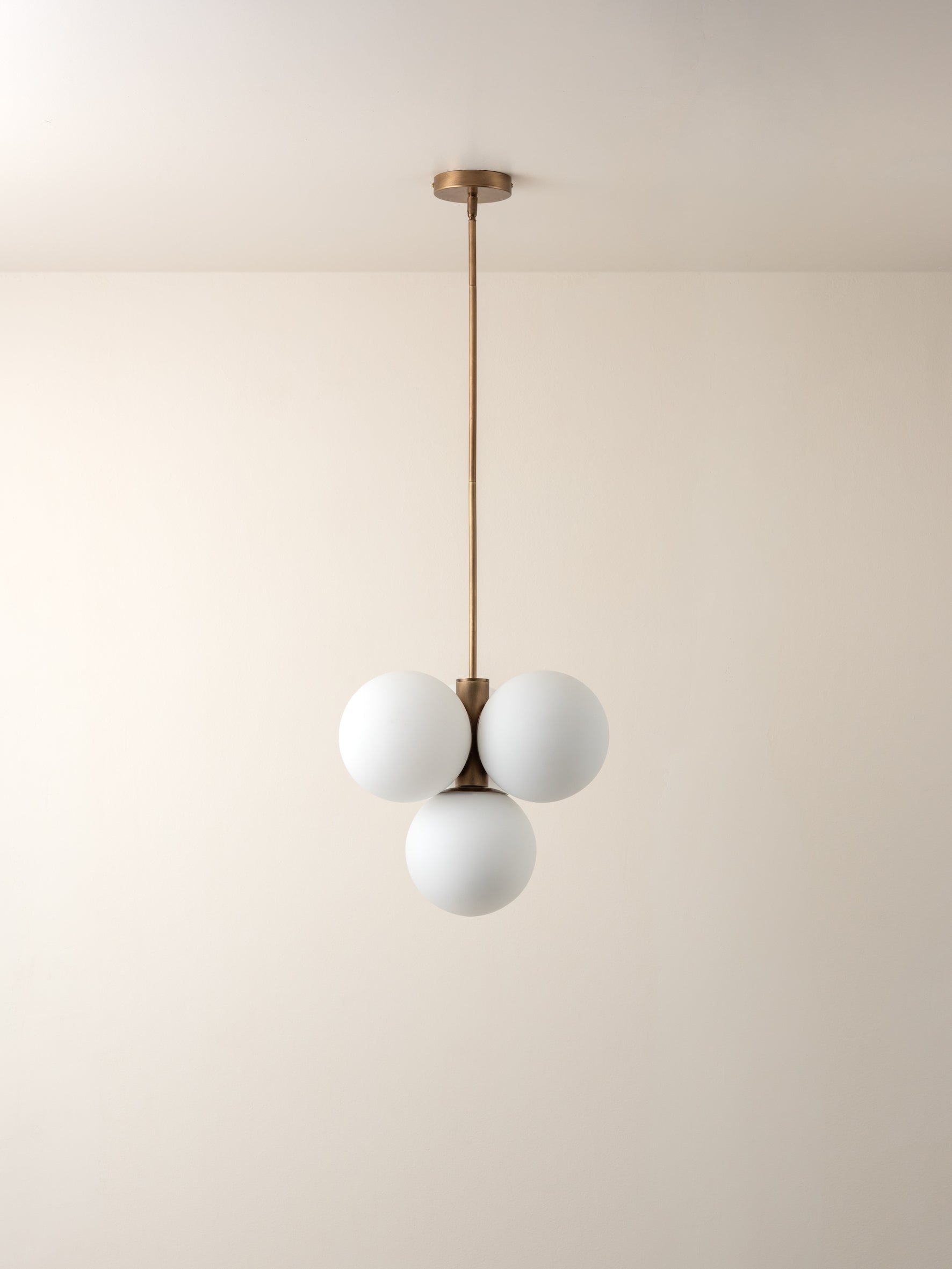 Boule - 4 light brass and opal pendant light | Ceiling Light | Lights & Lamps | UK | Modern Affordable Designer Lighting