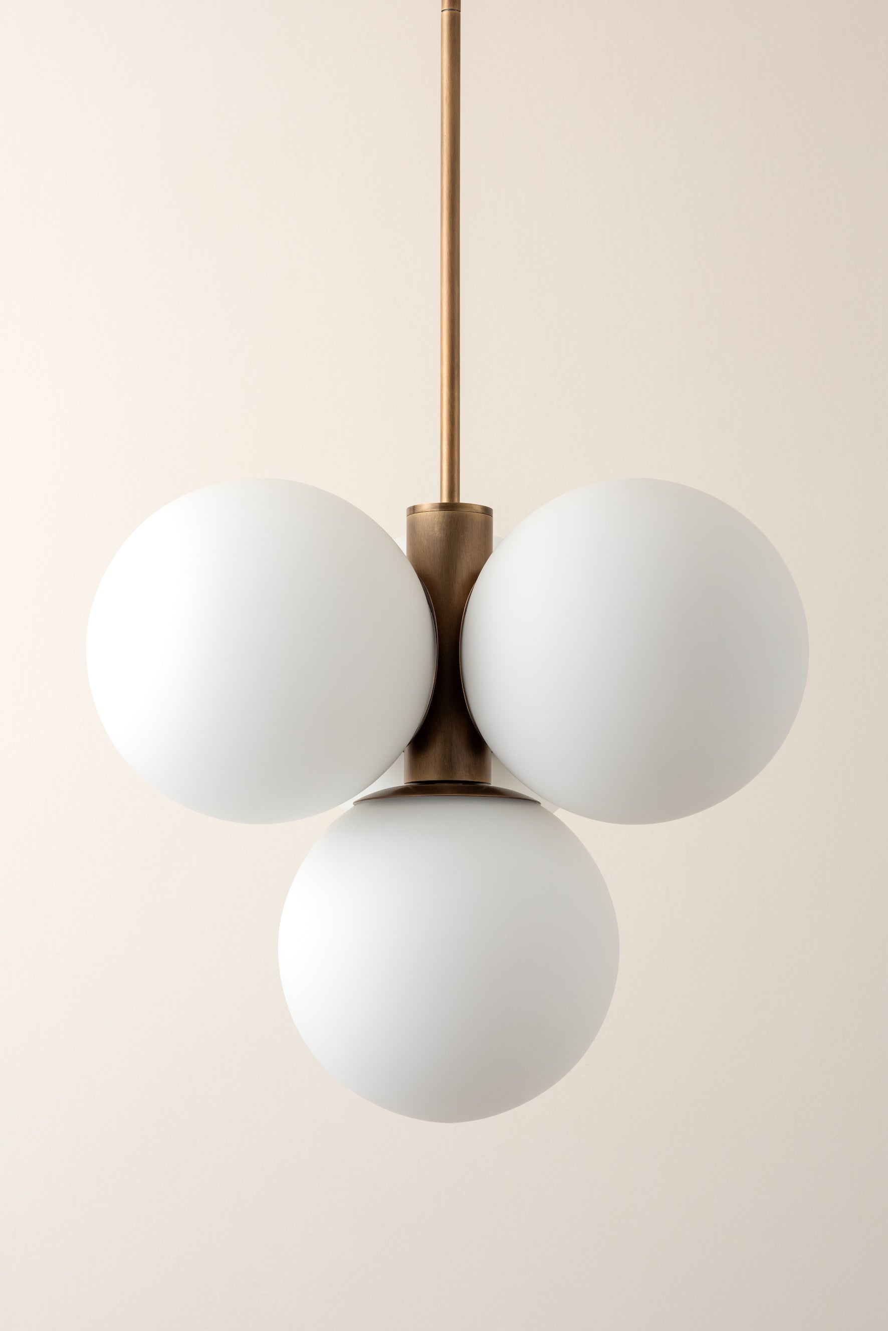 Boule - 4 light brass and opal pendant light | Ceiling Light | Lights & Lamps | UK | Modern Affordable Designer Lighting