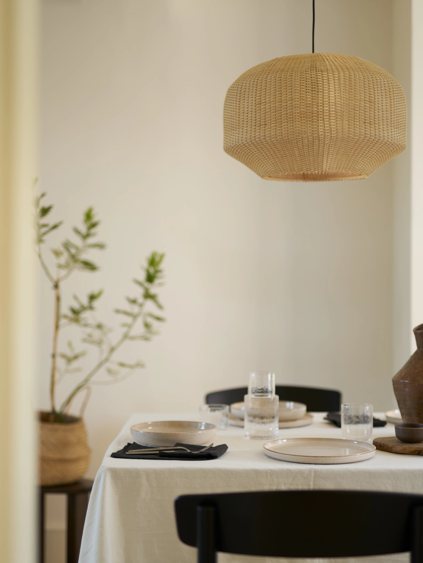 Budi - large handwoven rattan lampshade | Ceiling light | lights & lamps | Modern affordable designer lighting