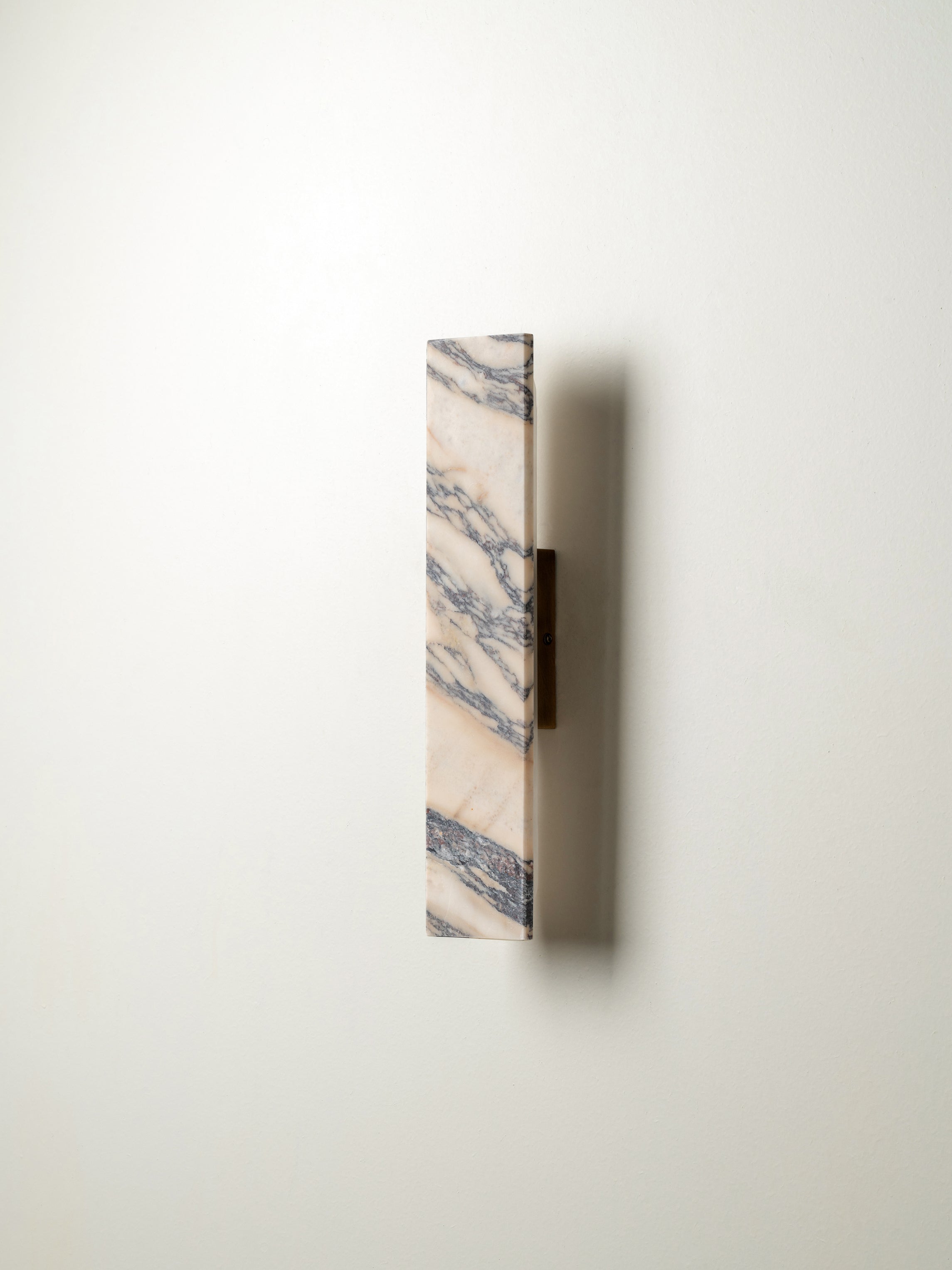 Canti - Calacatta Viola marble and aged brass rectangular wall light | Wall light | lights & lamps | Modern affordable designer lighting