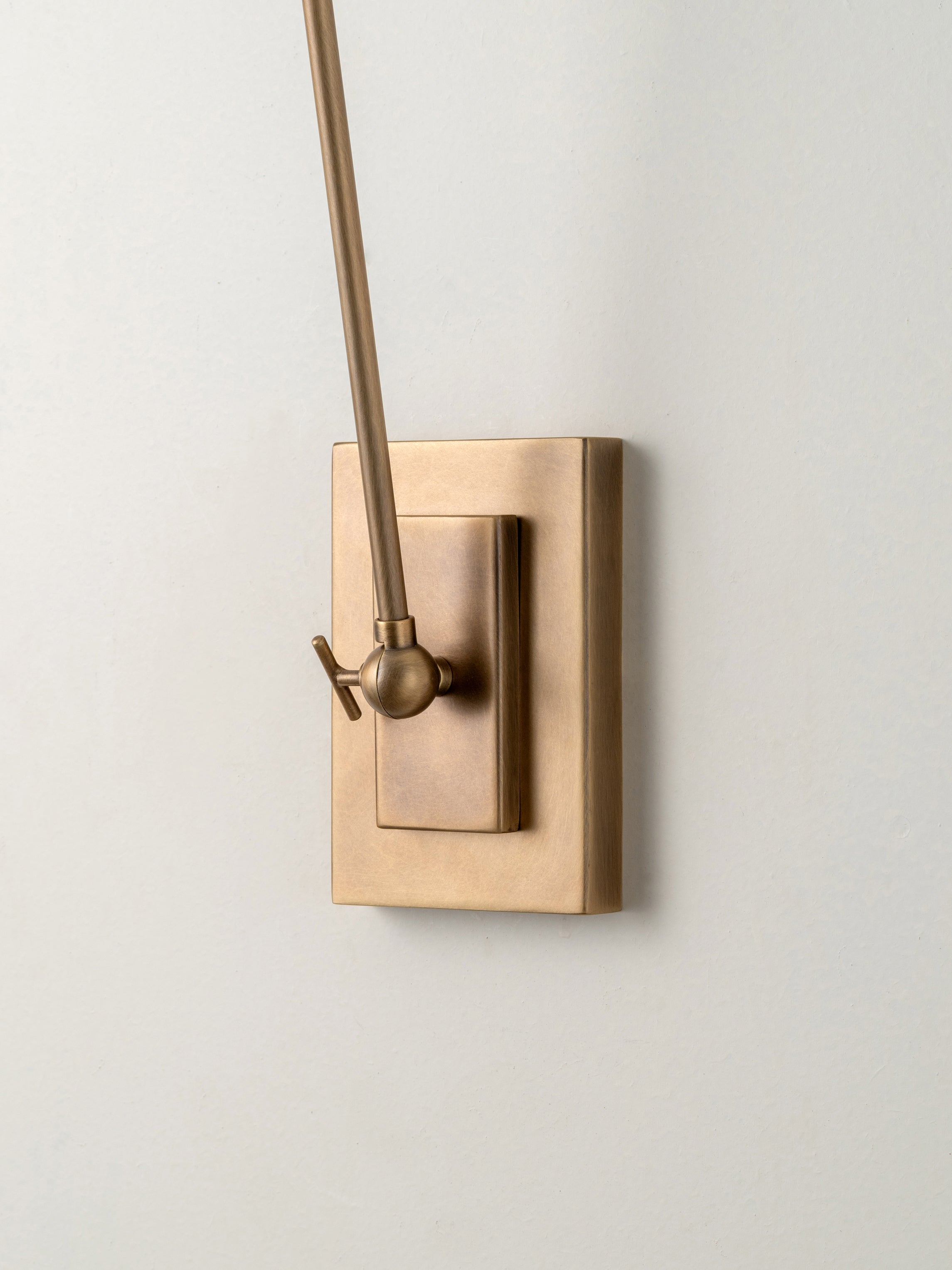 Celano - over reach aged brass and linen wall light | Wall light | lights & lamps | Modern affordable designer lighting