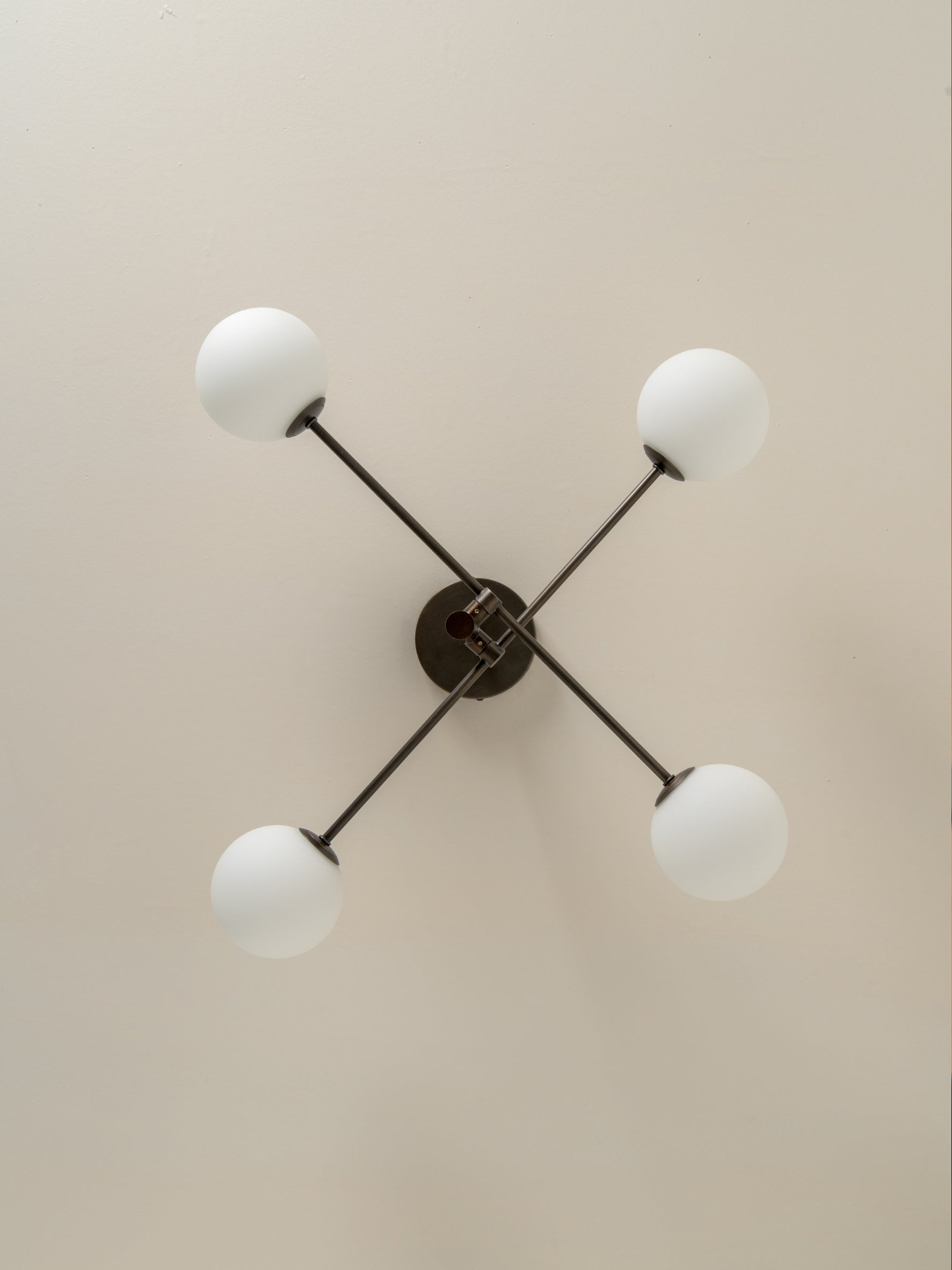 Chelso - 4 light bronze and opal flush | Ceiling Light | Lights & Lamps | UK | Modern Affordable Designer Lighting