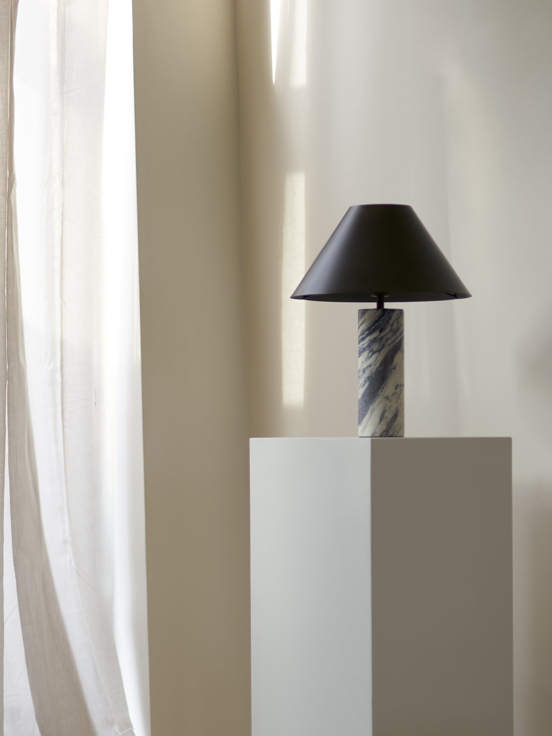 Cline - calacatta viola marble and bronze table lamp | Table Lamp | Lights & Lamps | UK | Modern Affordable Designer Lighting