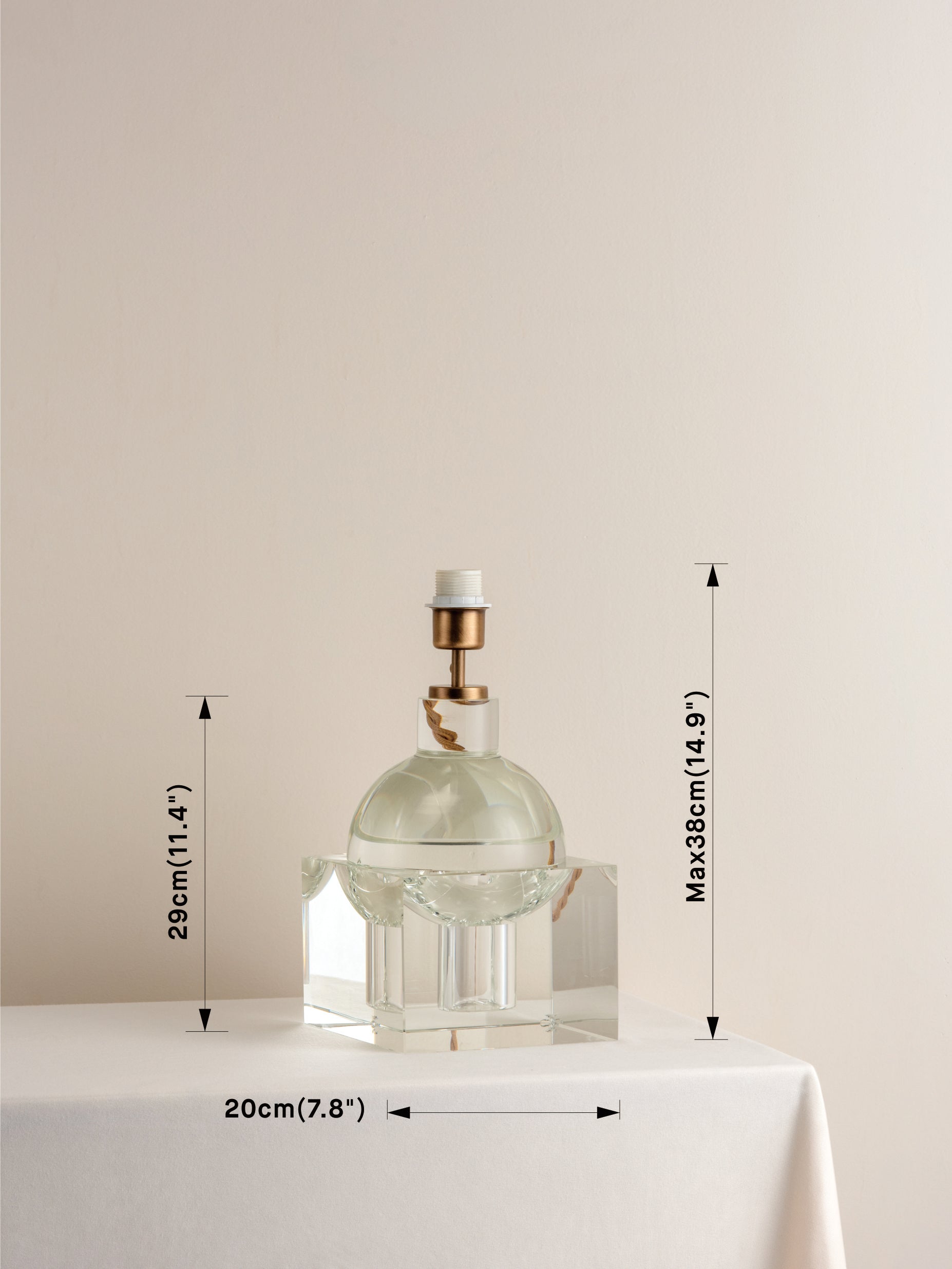 Edition 1.4 - crystal table lamp base