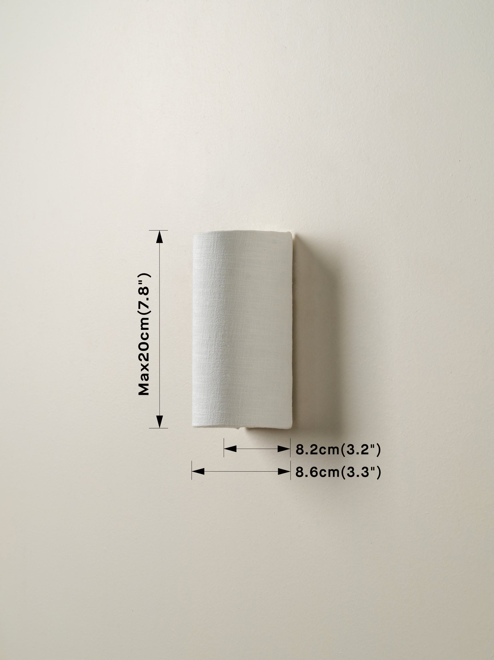 Folia - natural linen single wall light | Wall light | lights & lamps | Modern affordable designer lighting