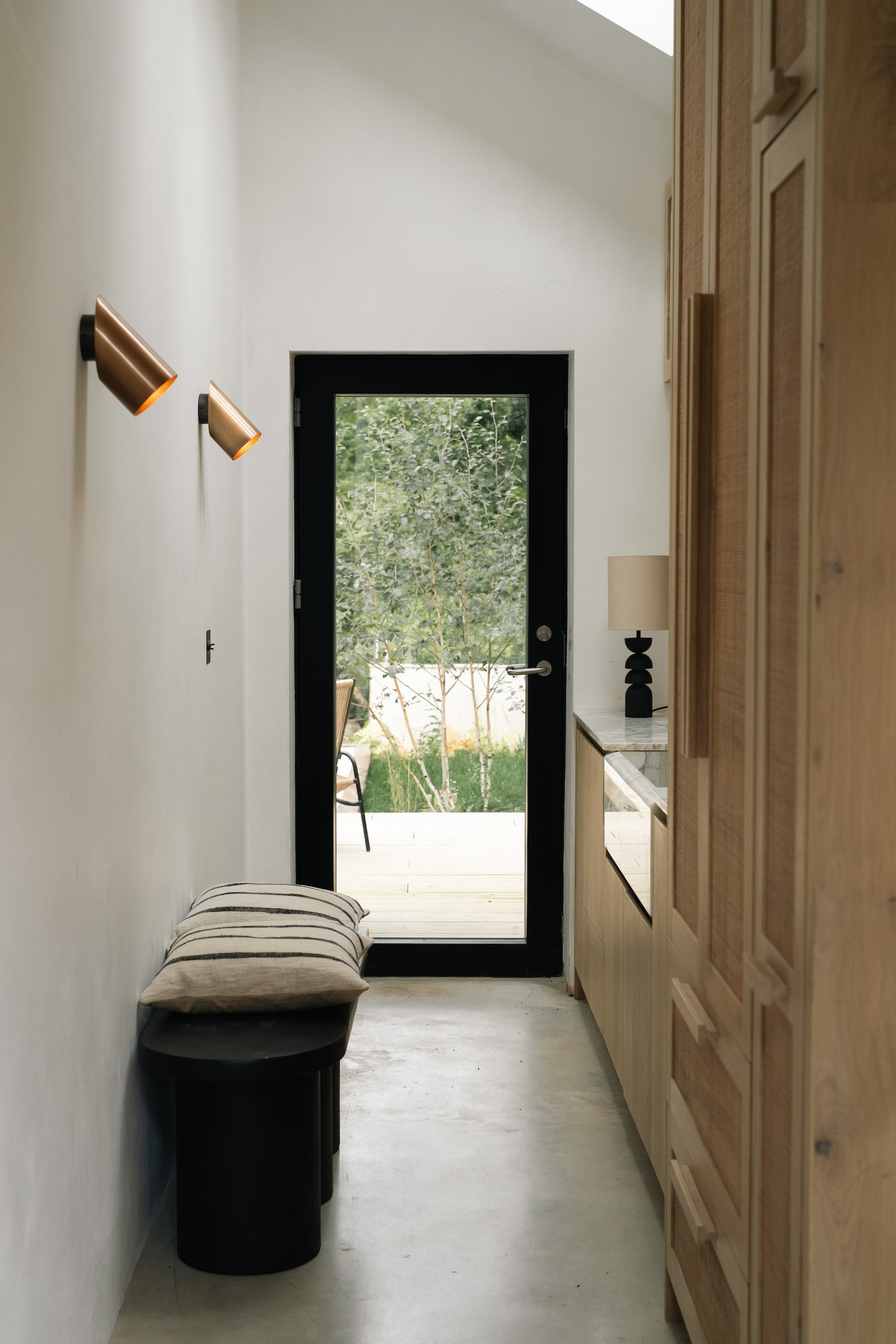Guilla - brass angled cylinder spot light | Wall Light | Lights & Lamps | UK | Modern Affordable Designer Lighting