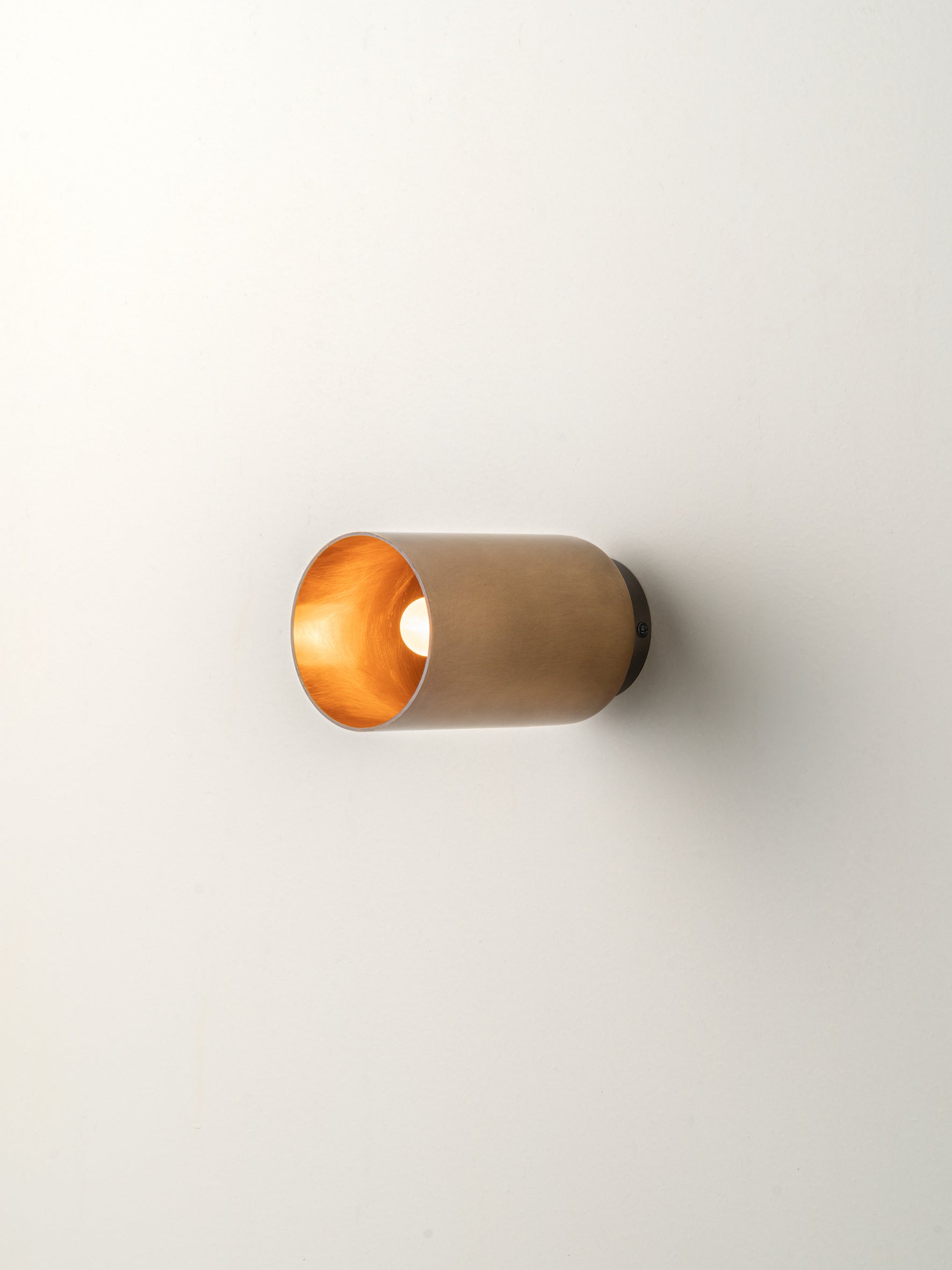 Guilla - brass cylinder wall light | Wall Light | Lights & Lamps | UK | Modern Affordable Designer Lighting