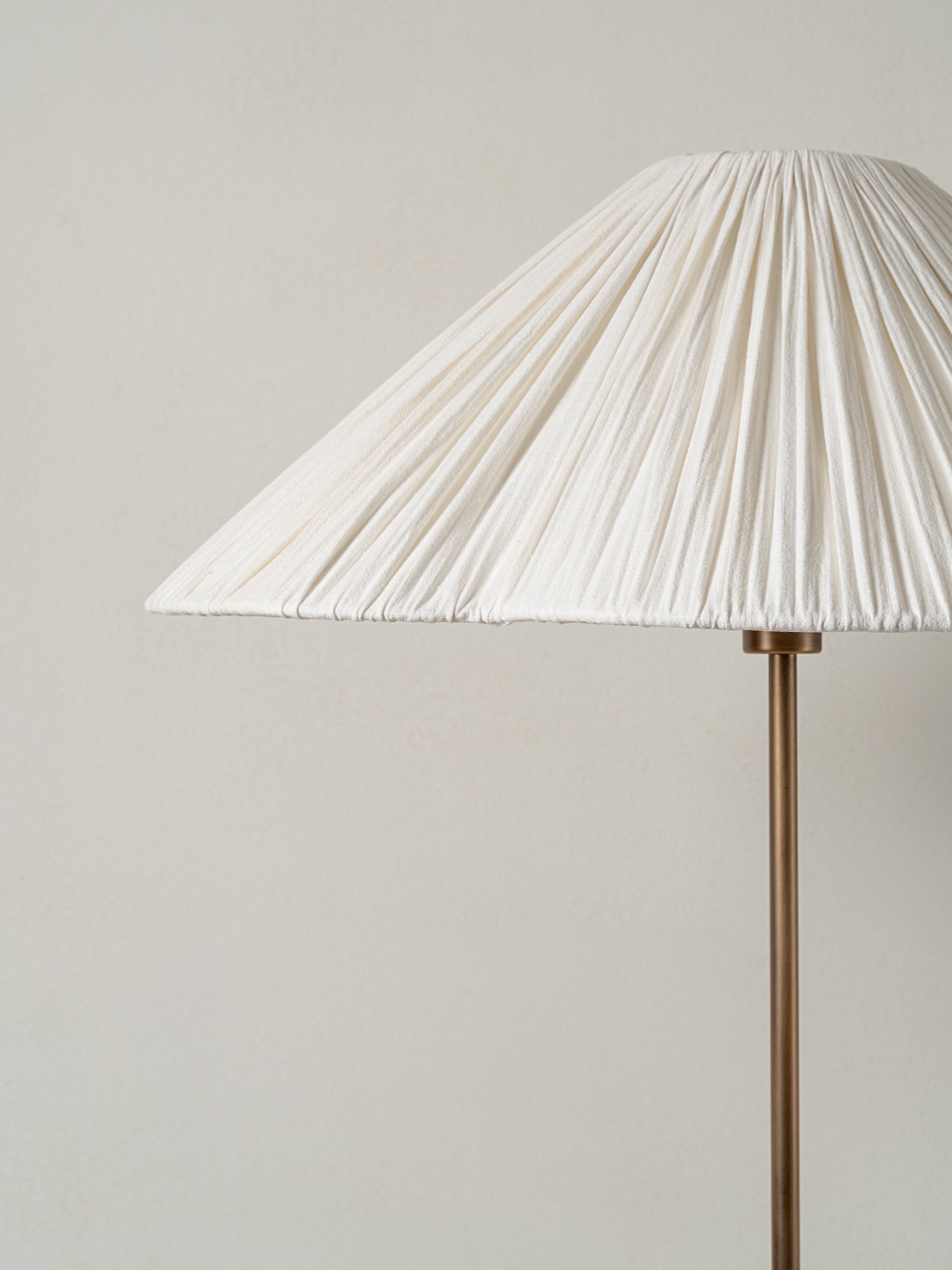 Lindi - scalloped pleated linen floor lamp | | Lights & Lamps | UK | Modern Affordable Designer Lighting