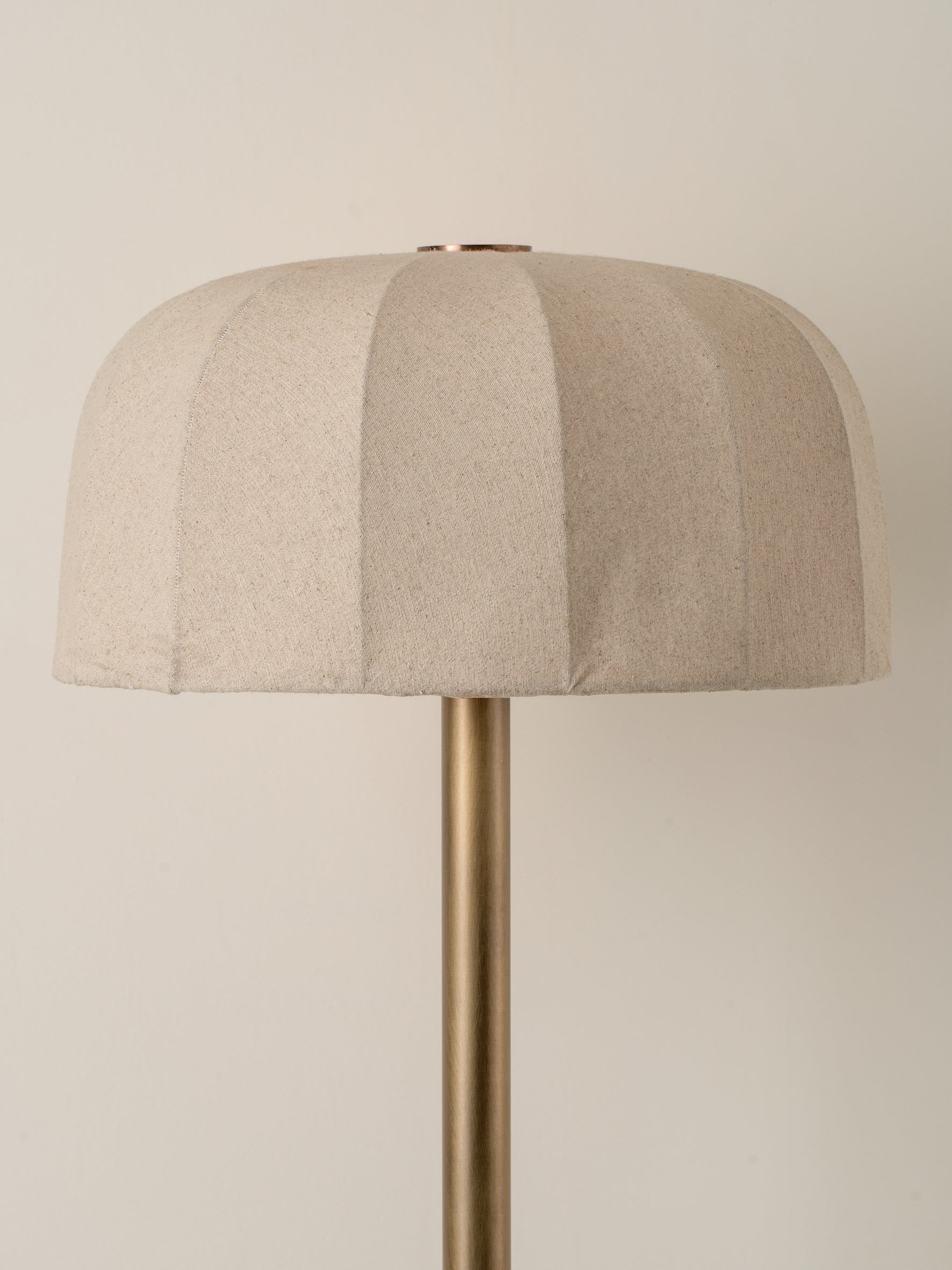 Ottino - aged brass and linen floor lamp | Floor Lamp | Lights & Lamps | UK | Modern Affordable Designer Lighting