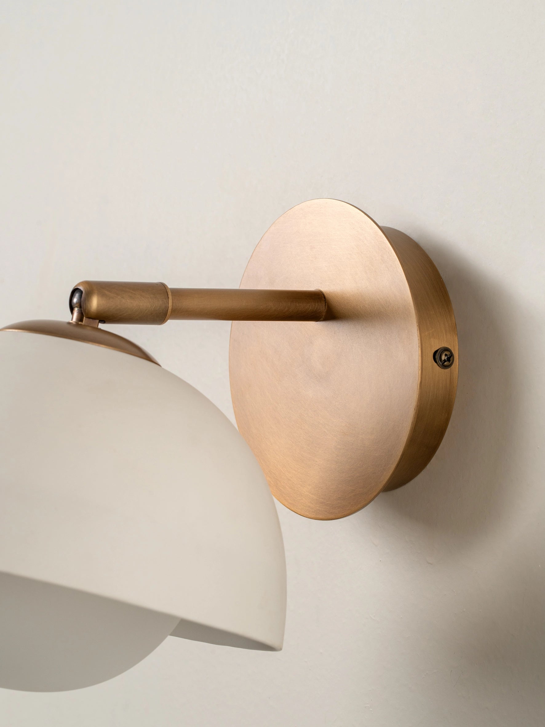 Porsa - 1 light aged brass and warm white porcelain wall light | wall light | Lights & Lamps | UK | Modern Affordable Designer Lighting