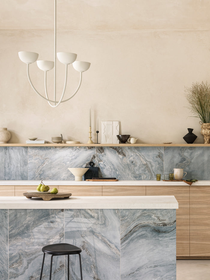 Ruzo - 4 light matt warm white and white porcelain ceiling pendant | Chandelier | Lights & Lamps | UK | Modern Affordable Designer Lighting