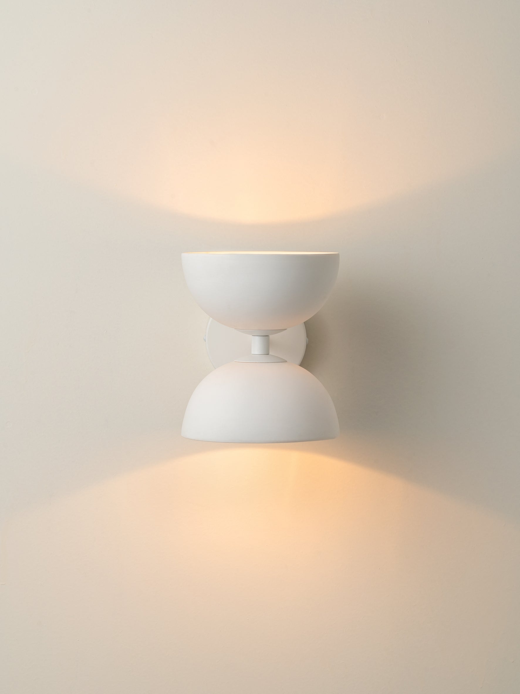 Ruzo - 2 light warm white and porcelain wall light | Wall Light | Lights & Lamps | UK | Modern Affordable Designer Lighting
