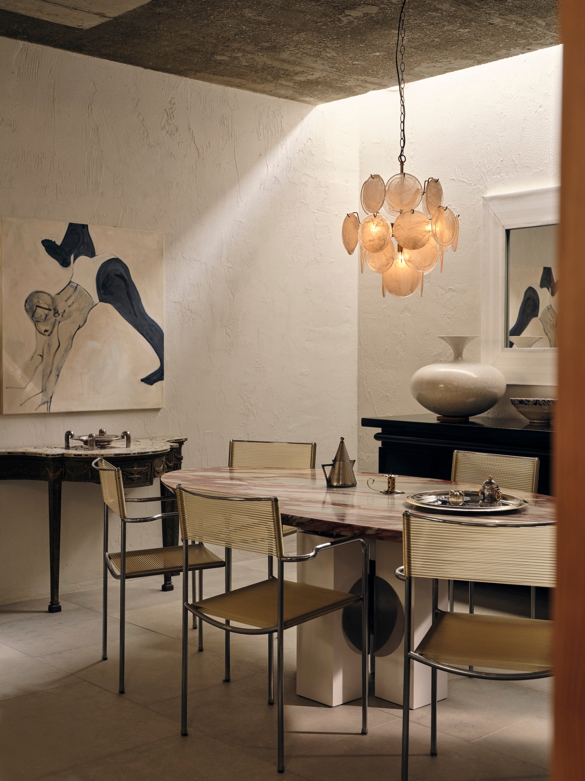 Arluno taupe chandelier | Ceiling light | Lights & Lamps | UK | Modern Affordable Designer Lighting