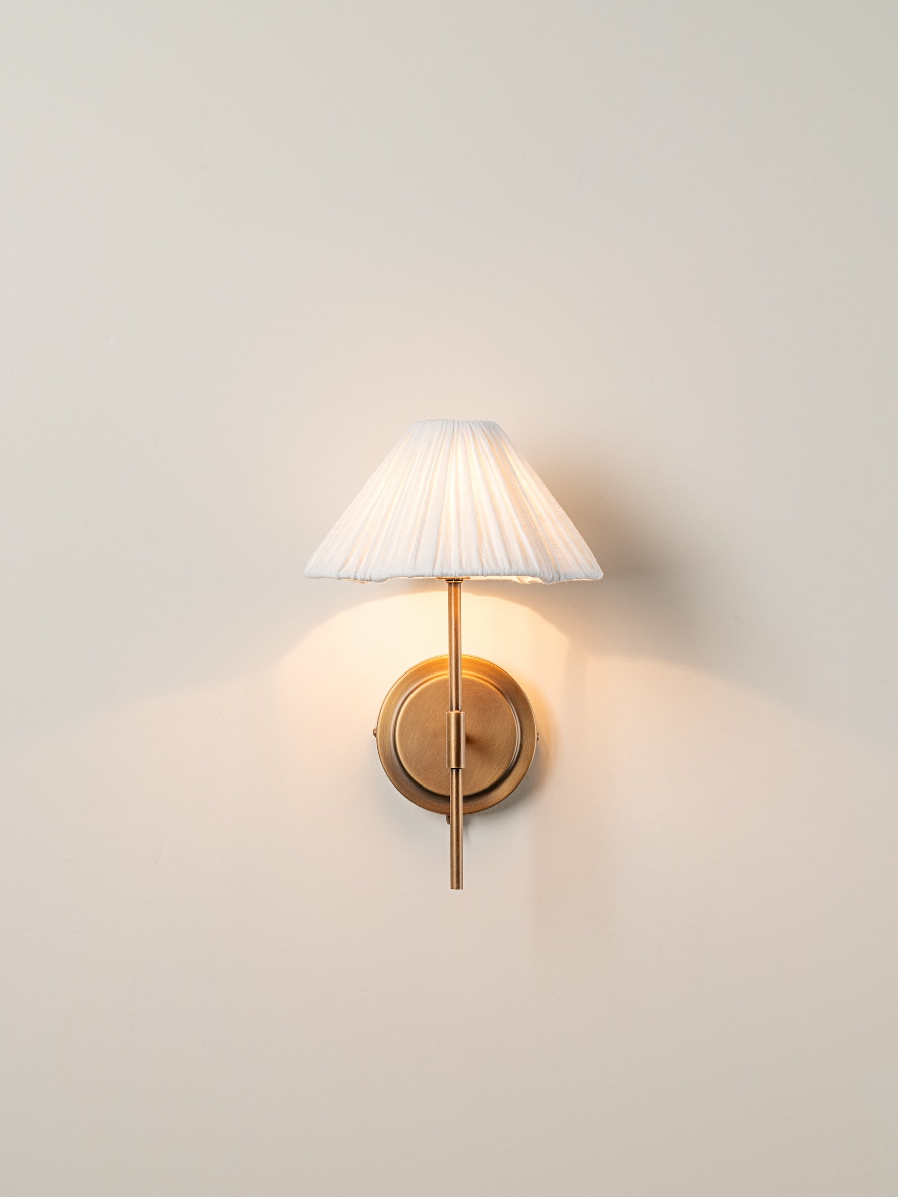 Lindi - scalloped pleated linen wall light | | Lights & Lamps | UK | Modern Affordable Designer Lighting
