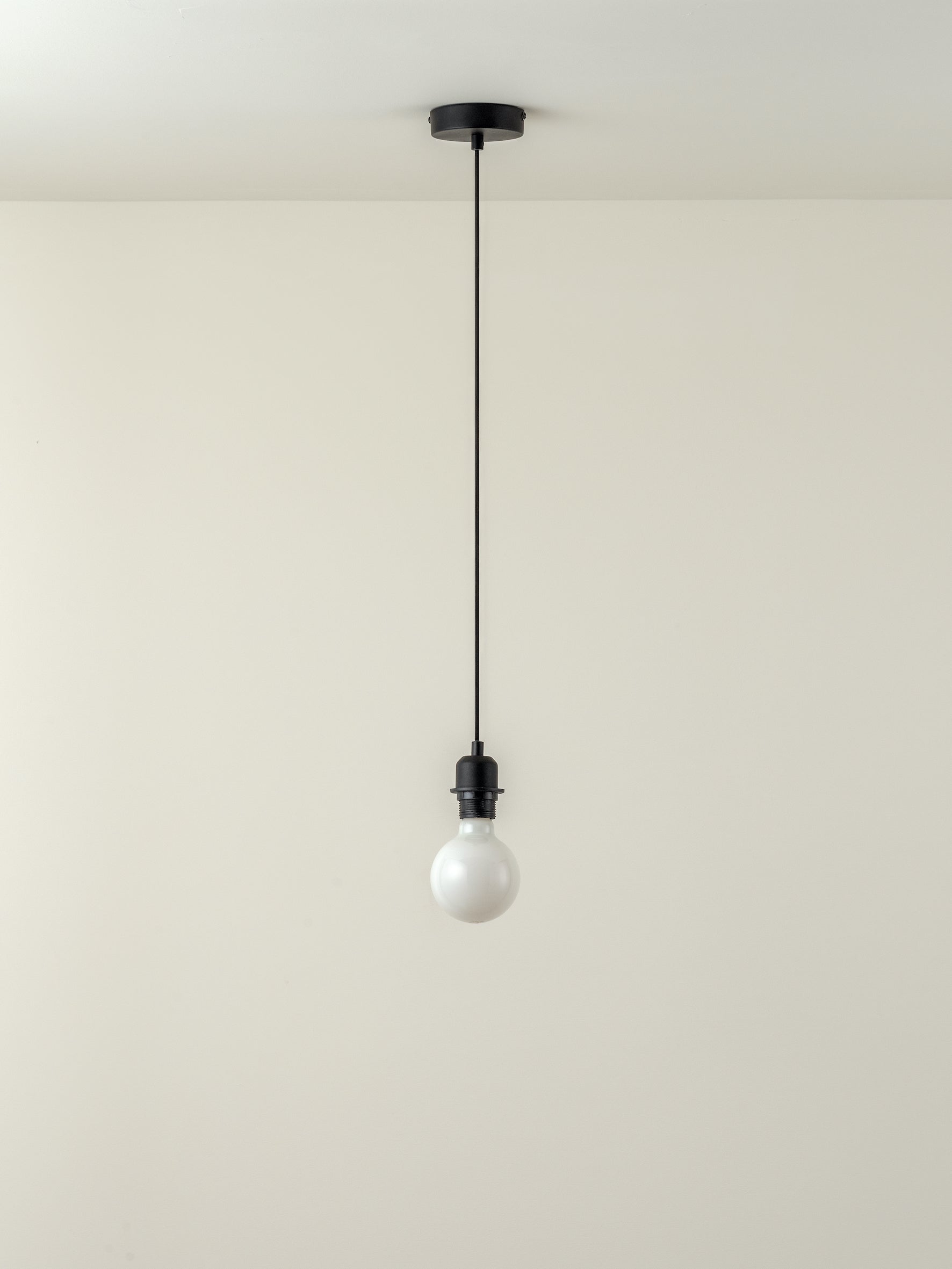 Capel - 1 light matt black drop cap lampholder kit | Ceiling Light | Lights & Lamps | UK | Modern Affordable Designer Lighting
