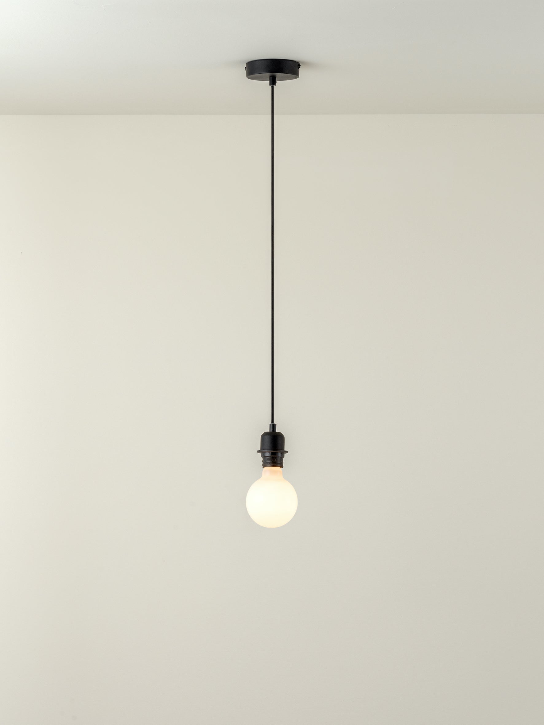 Capel - 1 light matt black drop cap lampholder kit | Ceiling Light | Lights & Lamps | UK | Modern Affordable Designer Lighting