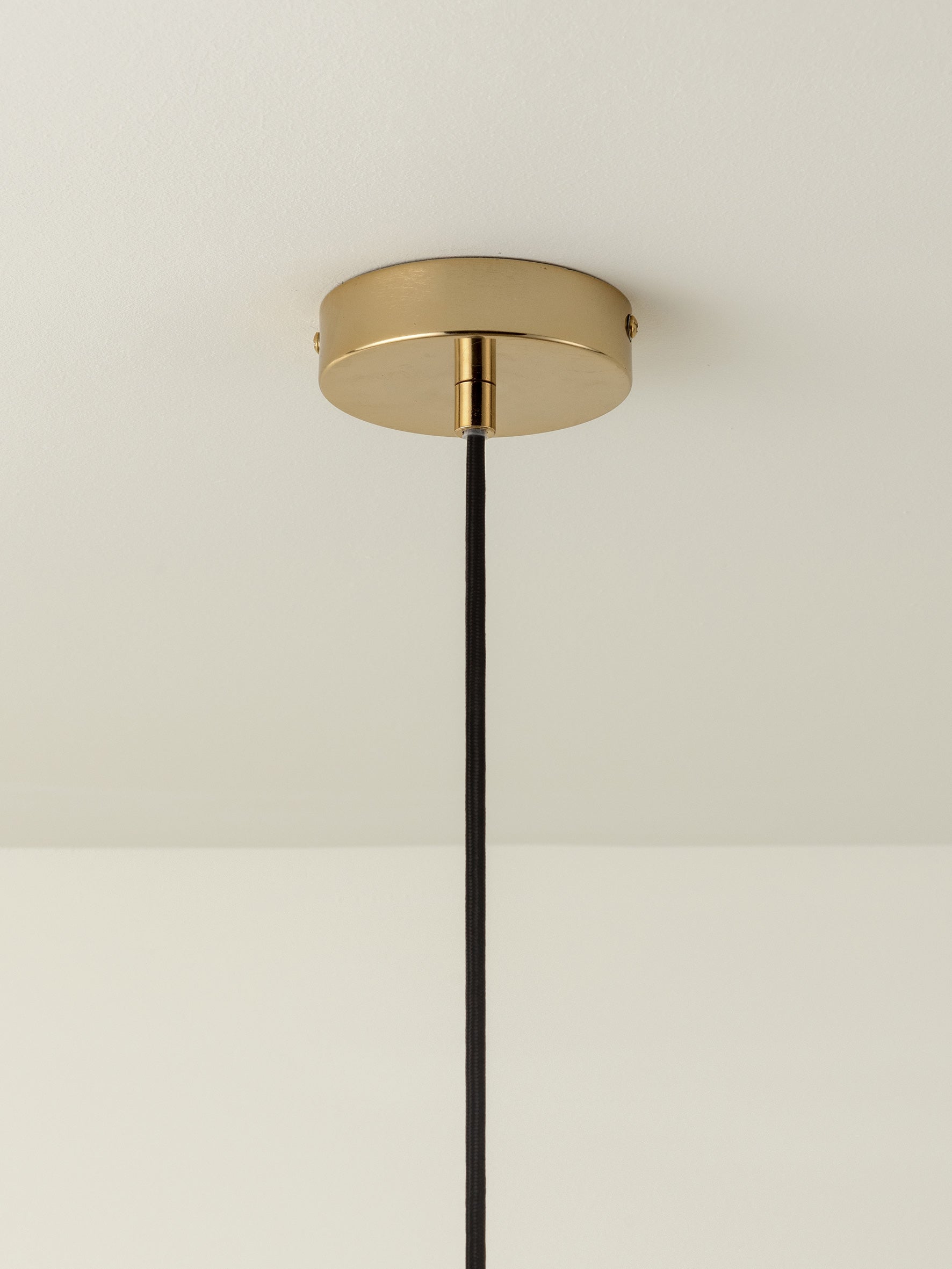 Capel - 1 light brass drop cap lampholder kit | Ceiling Light | Lights & Lamps | UK | Modern Affordable Designer Lighting