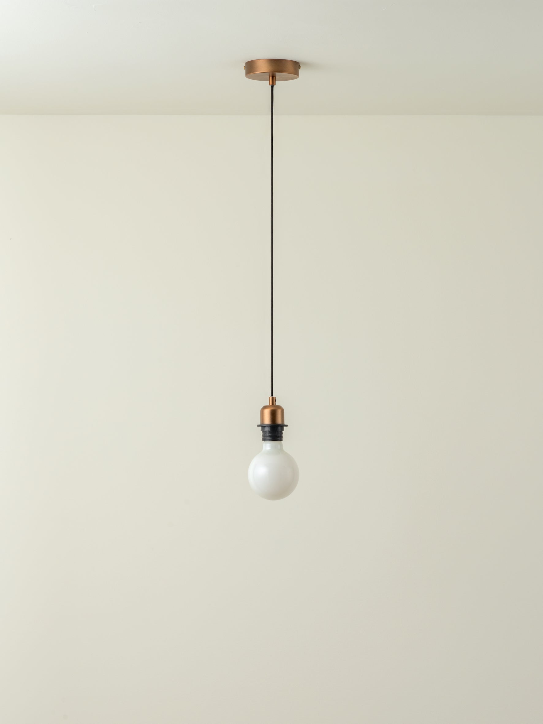 Capel - 1 light burnished brass drop cap lampholder kit | Ceiling Light | Lights & Lamps | UK | Modern Affordable Designer Lighting