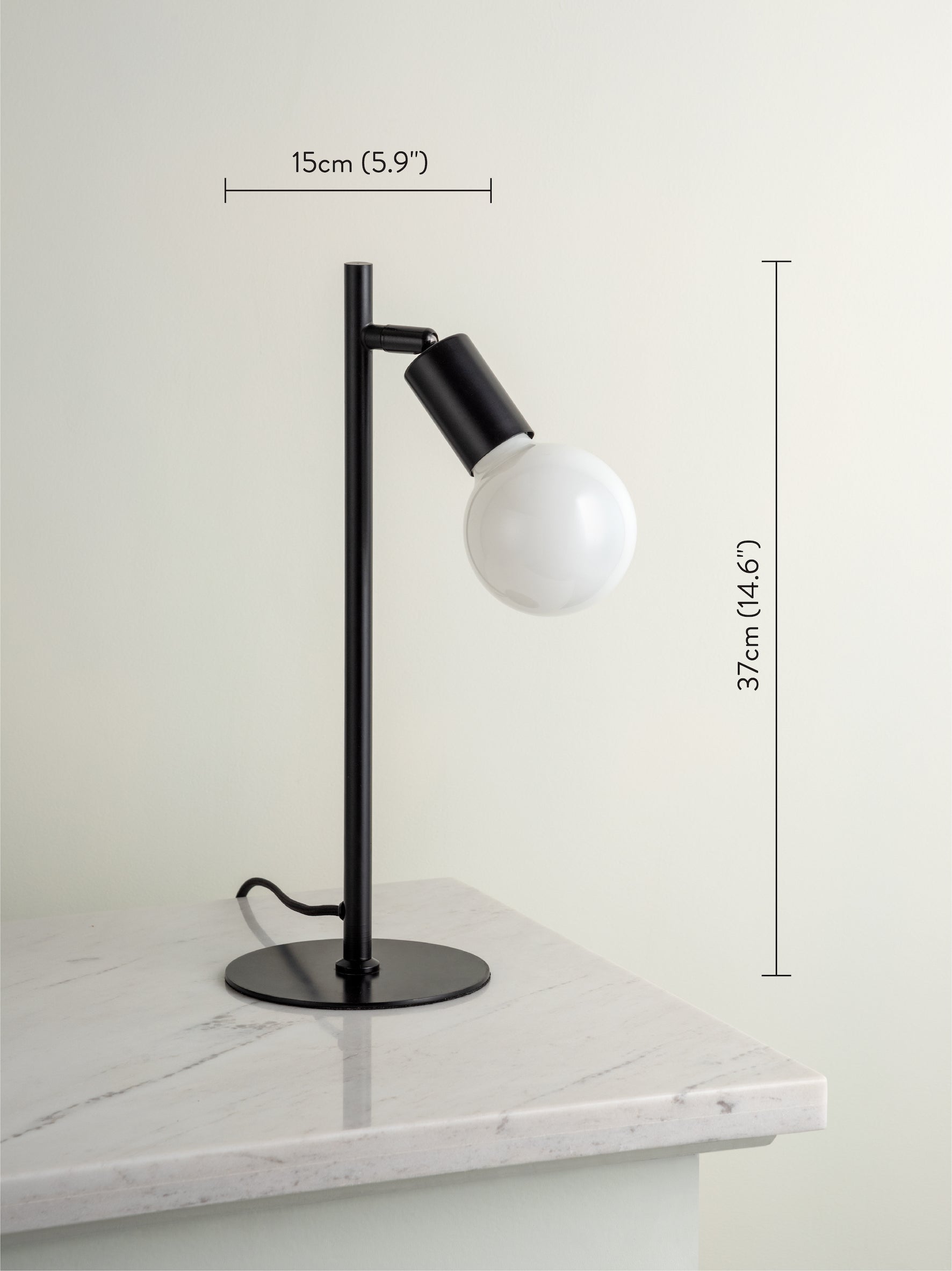 Lever - 1 light matt black task table lamp | Table Lamp | Lights & Lamps | UK | Modern Affordable Designer Lighting