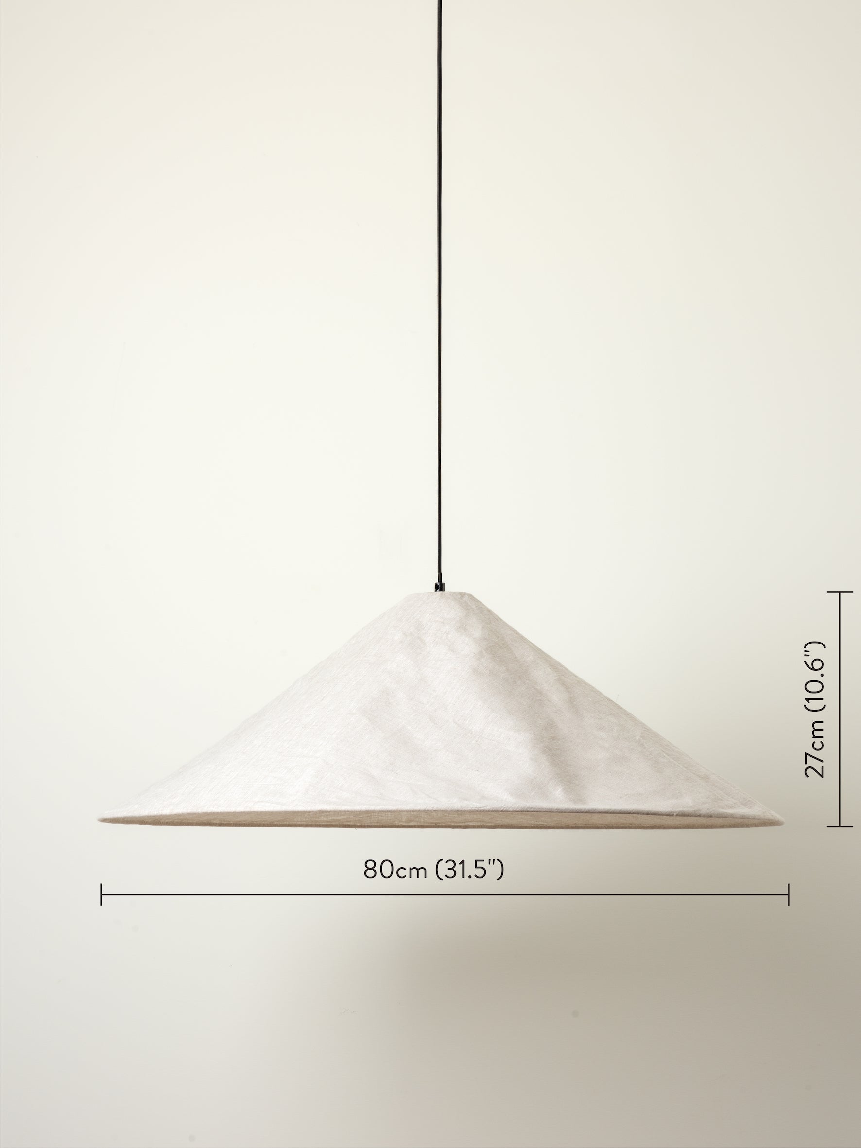 Siya - collapsible oversized linen shade | Lamp shade | Lights & Lamps | UK | Modern Affordable Designer Lighting