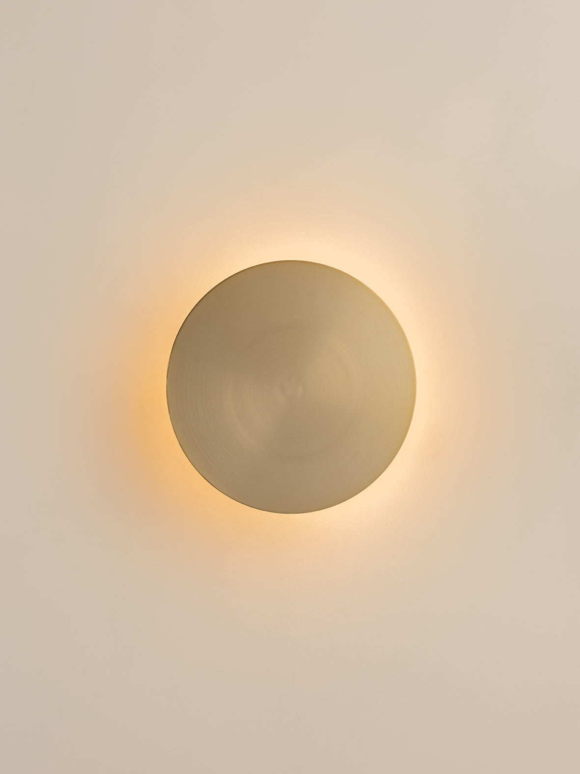 Santi - LED adjustable brass disc wall light | Wall Light | Lights & Lamps | UK