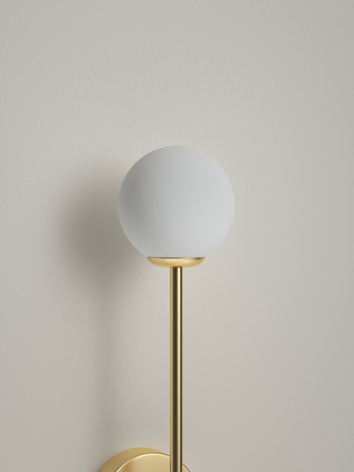 Chelso - brushed brass and opal wall light | Wall Light | Lights & Lamps | UK | Modern Affordable Designer Lighting