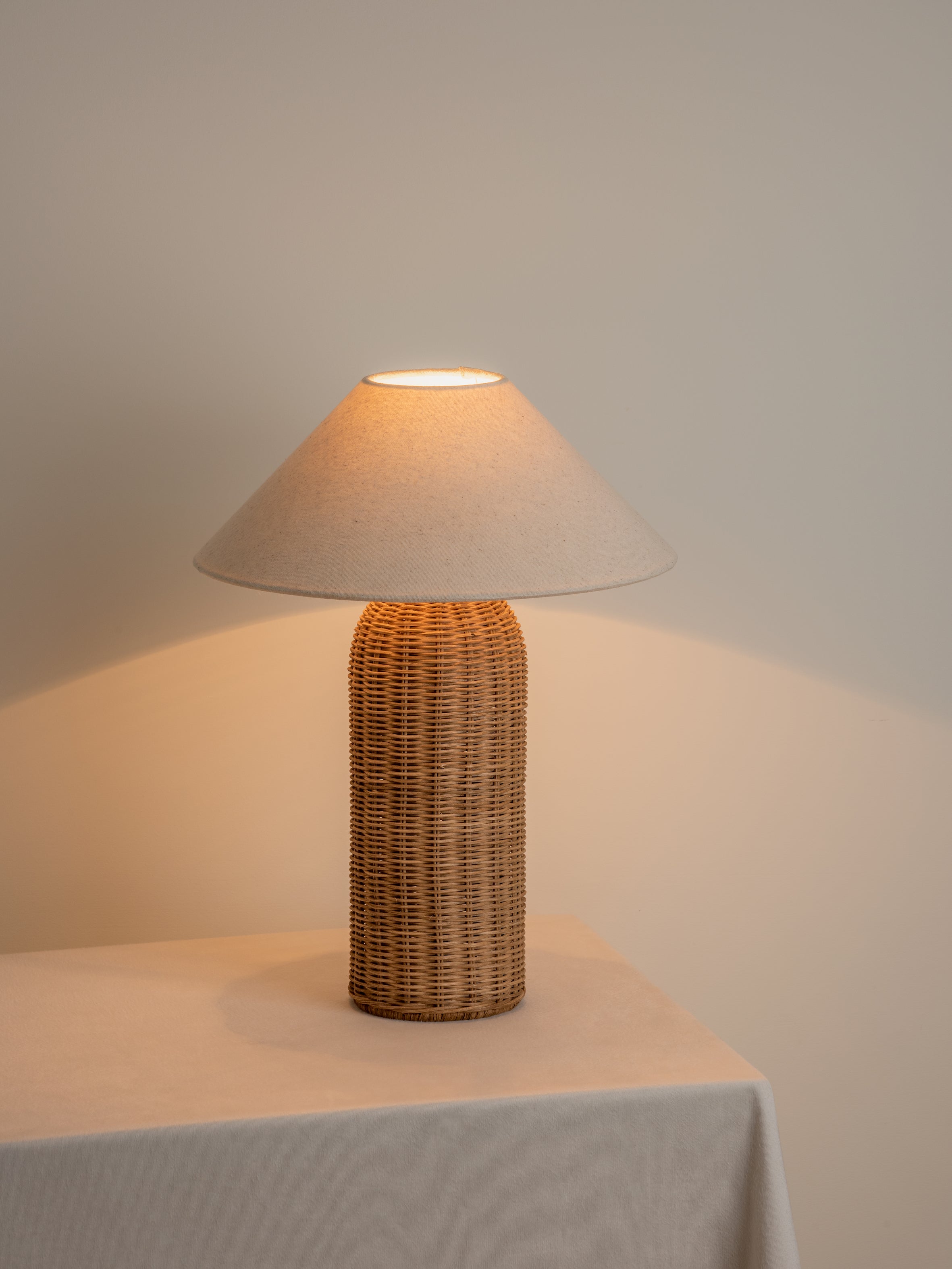 Ensia - tall rattan table lamp | Table Lamp | Lights & Lamps | UK | Modern Affordable Designer Lighting