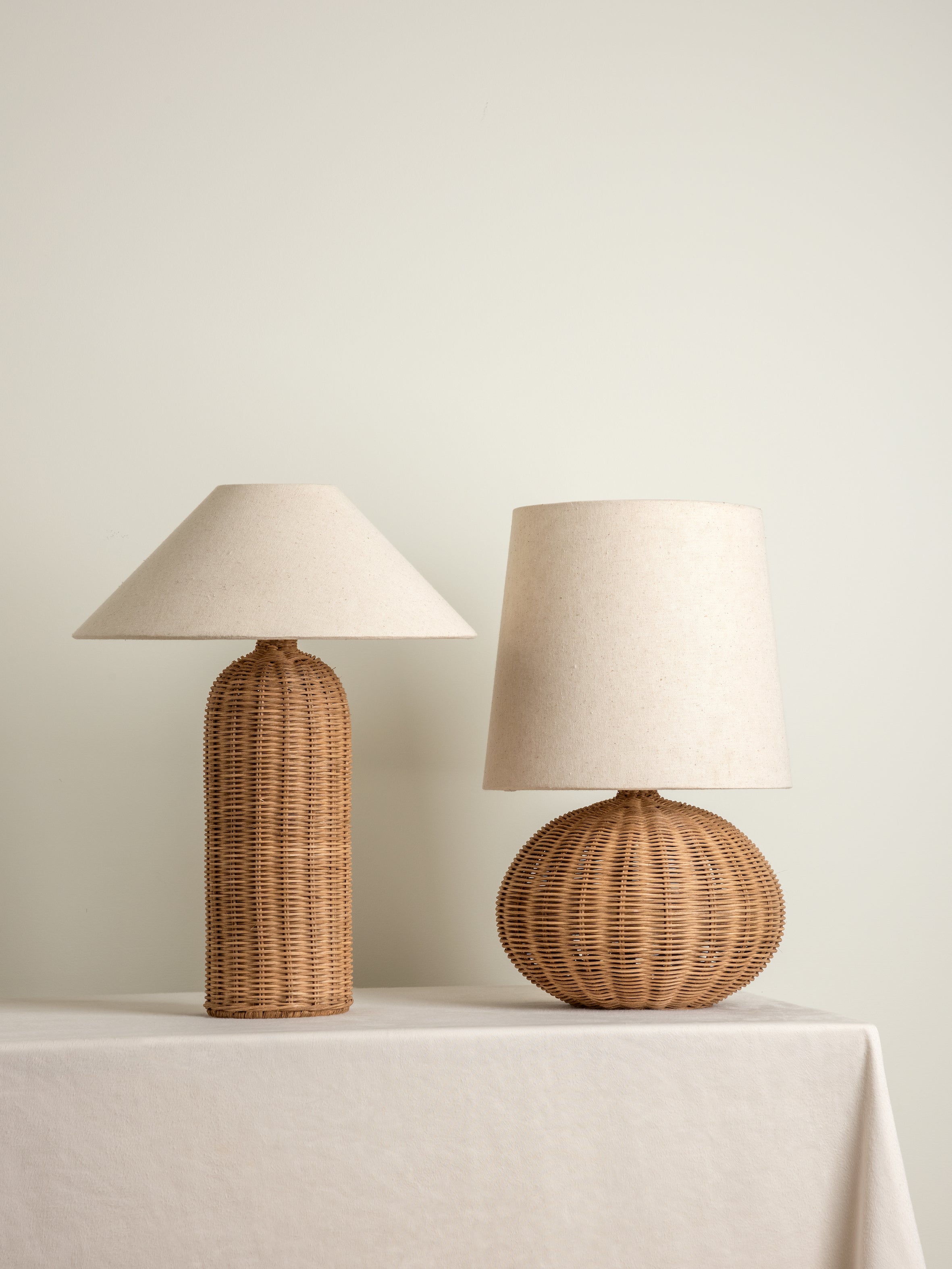 Ensia - tall rattan table lamp | Table Lamp | Lights & Lamps | UK | Modern Affordable Designer Lighting