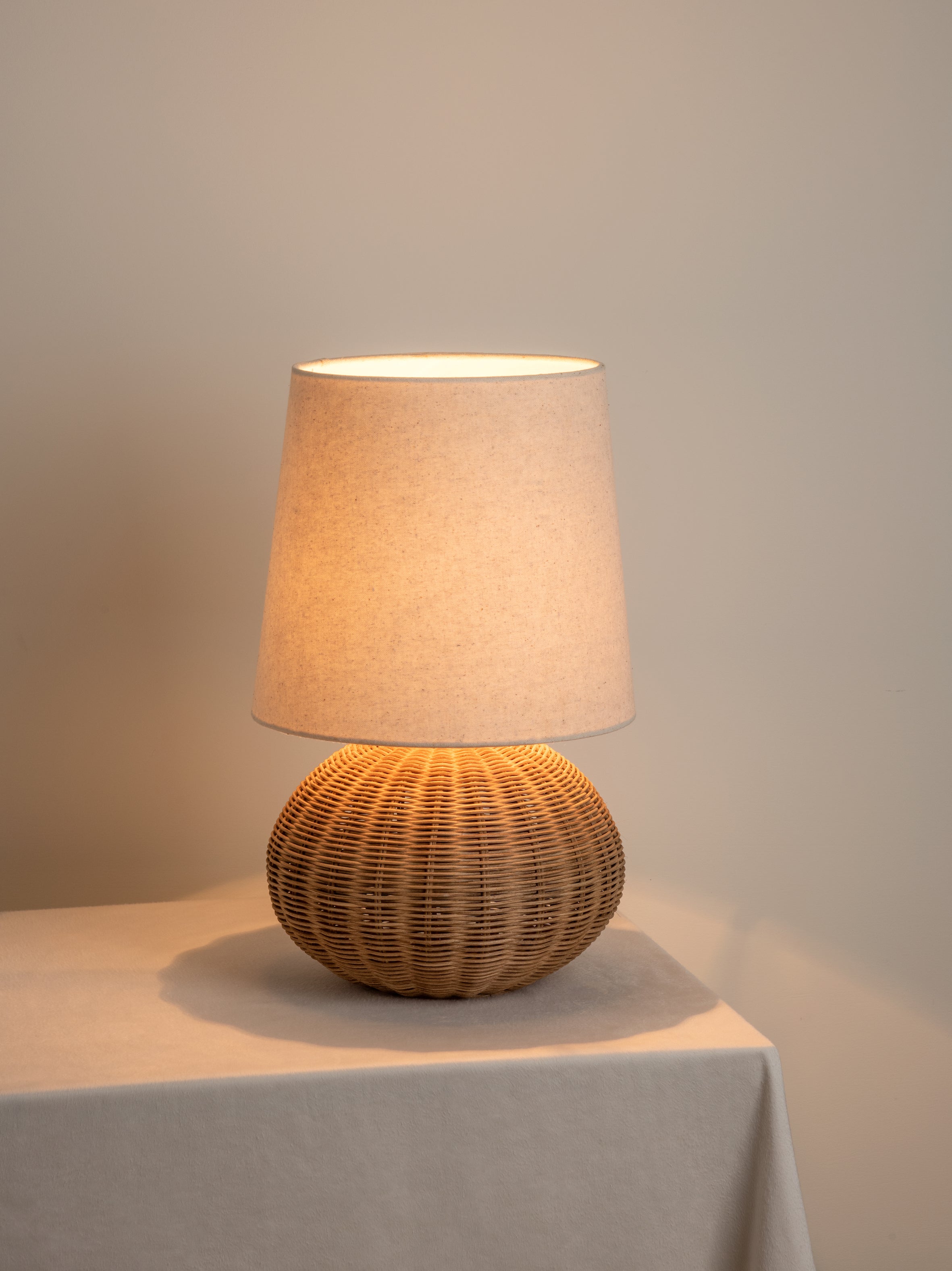 Sanvi - rattan globe table lamp | Table Lamp | Lights & Lamps | UK | Modern Affordable Designer Lighting