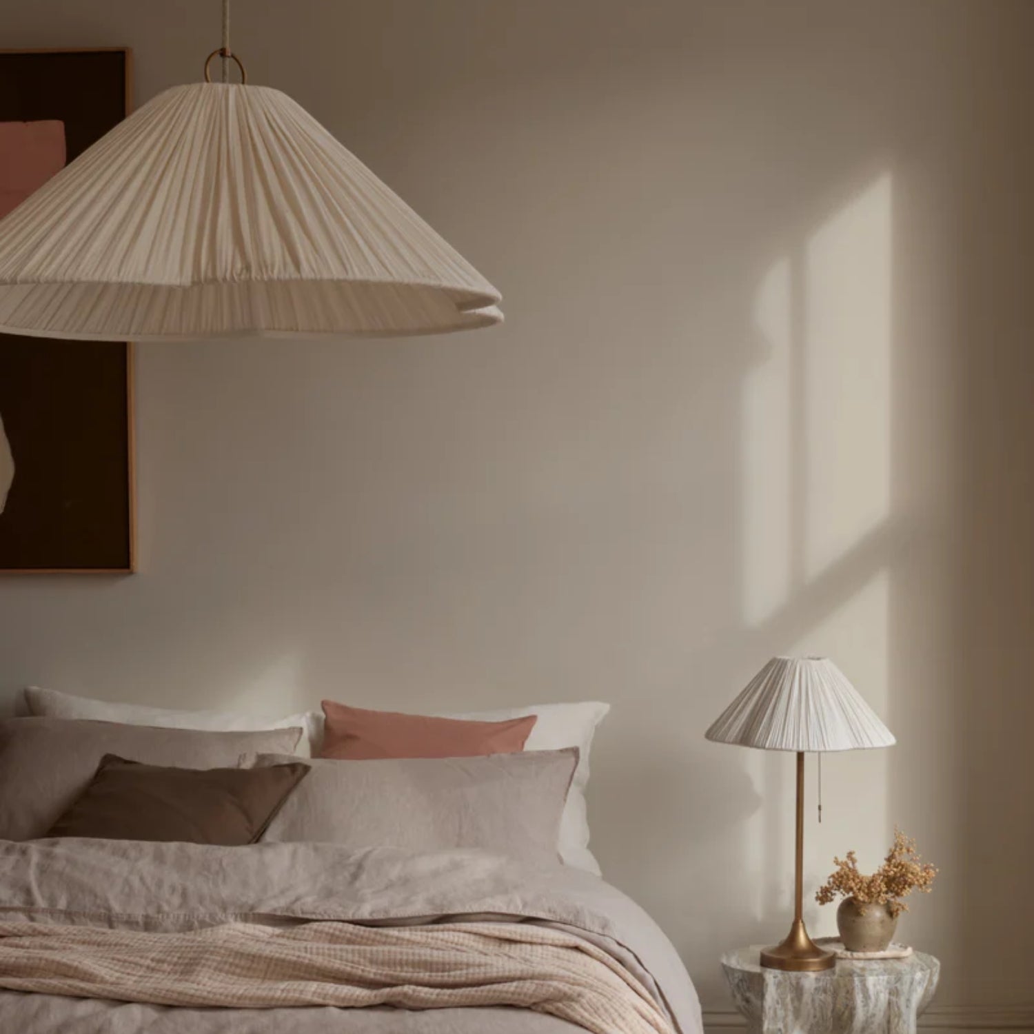 Linen lampshades and the quiet case for natural materials