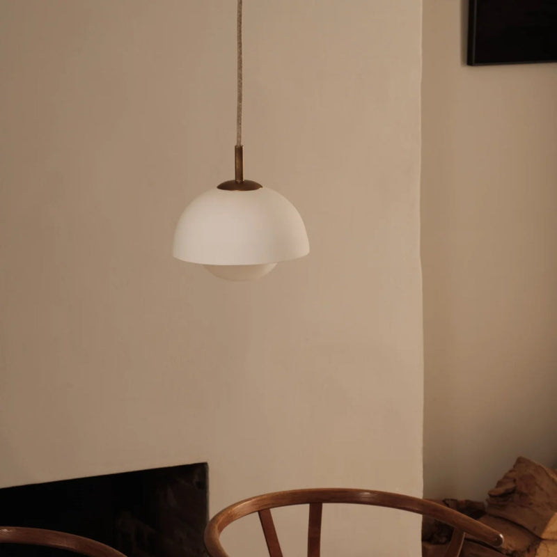Porcelain pendant lights and the architecture of everyday dining