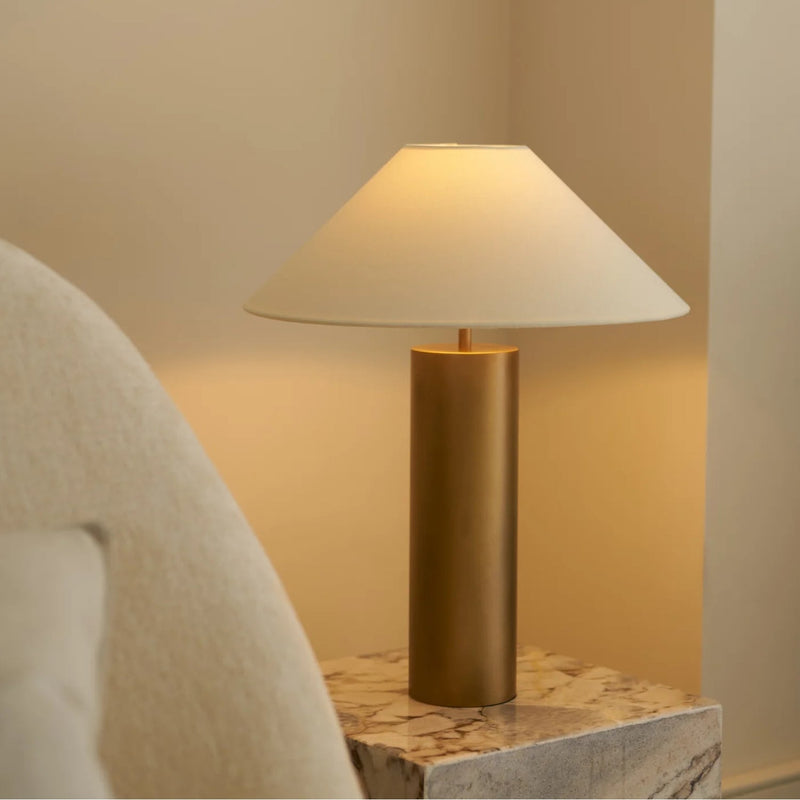 Cylinder table lamps and the clarity of simple forms