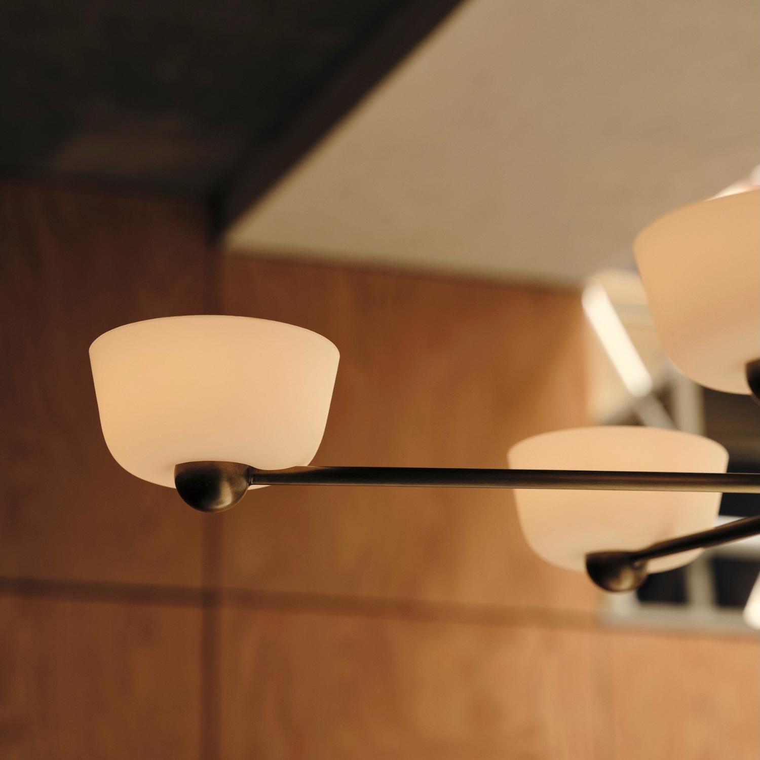 Opal glass pendant lights: soft illumination for a cosy space