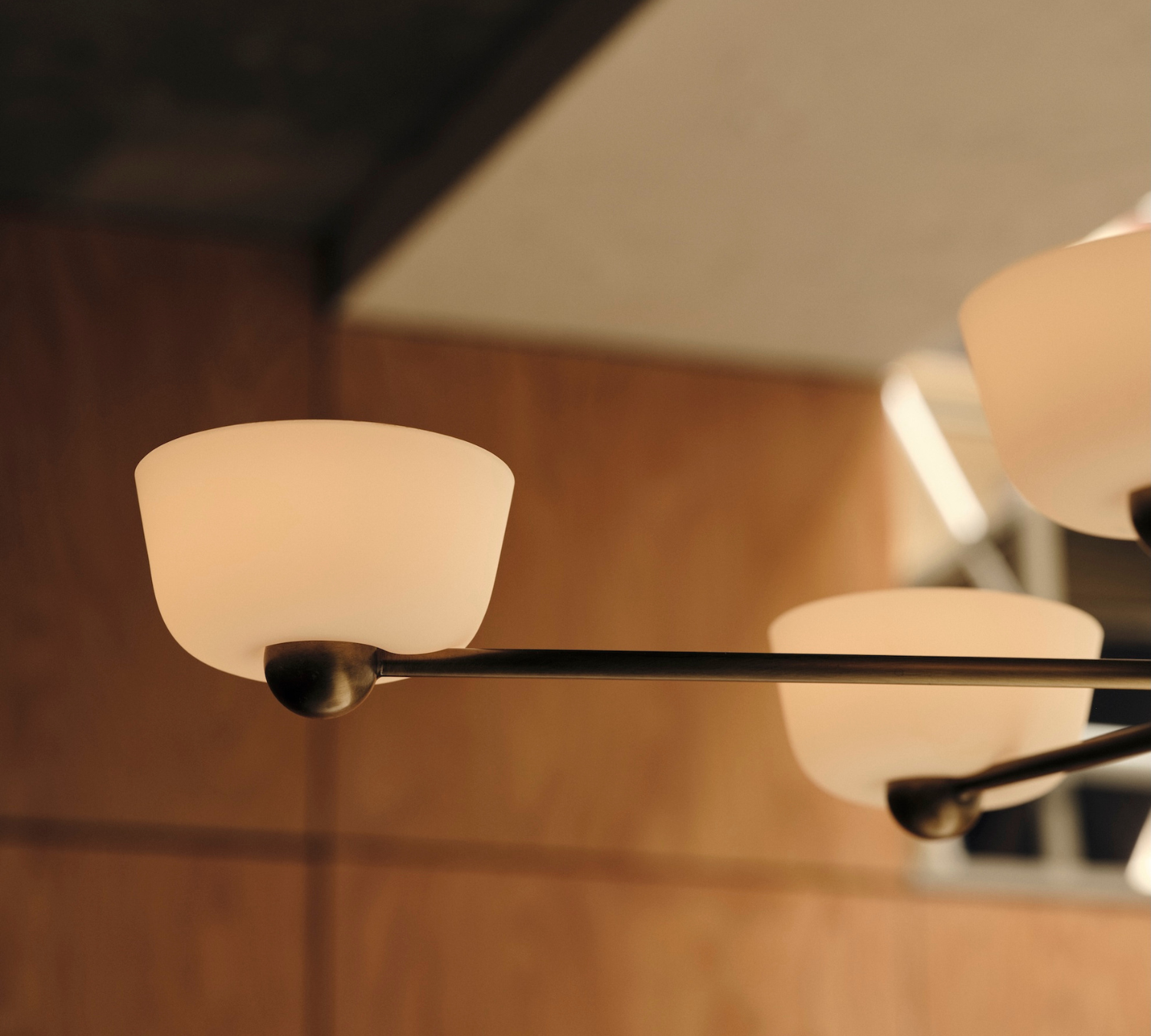 Opal glass pendant lights: soft illumination for a cosy space