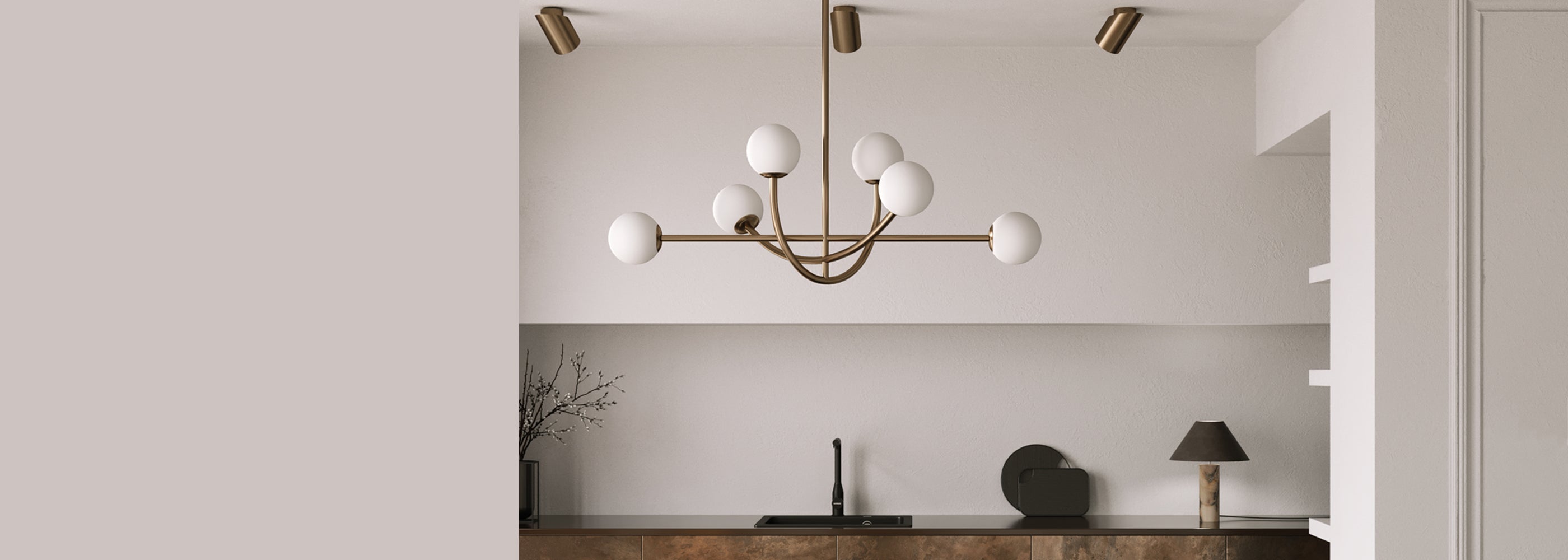 Brass pendant lights