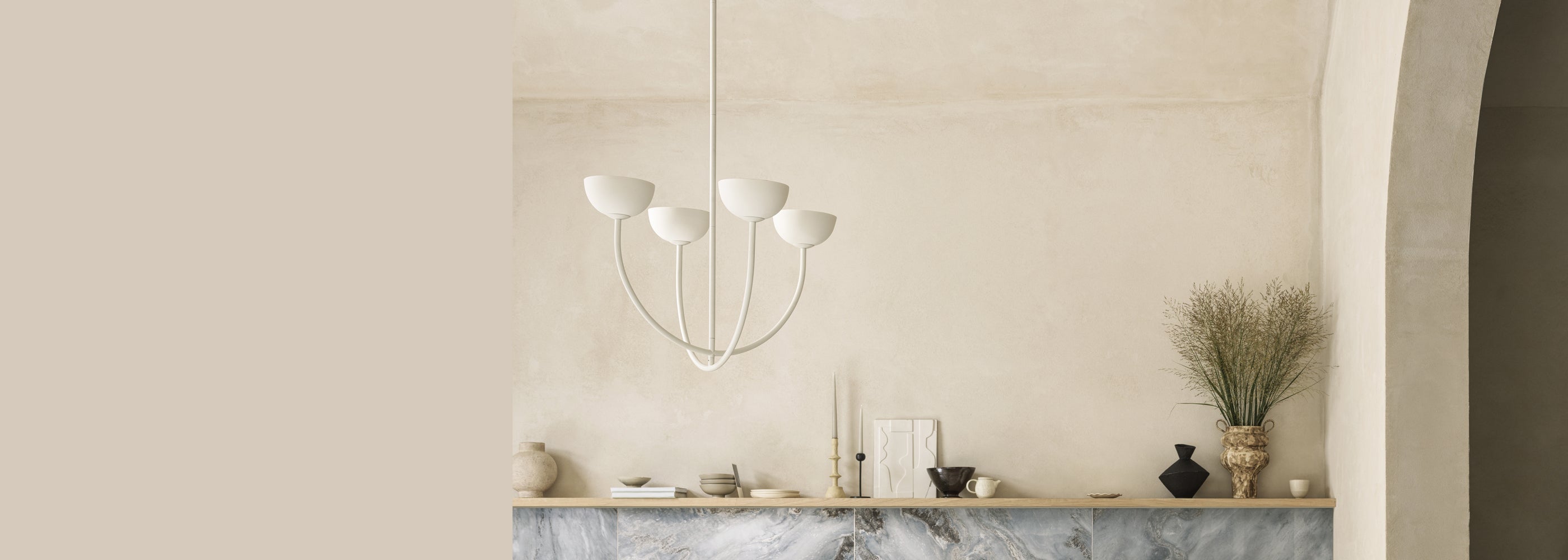 White pendant lights